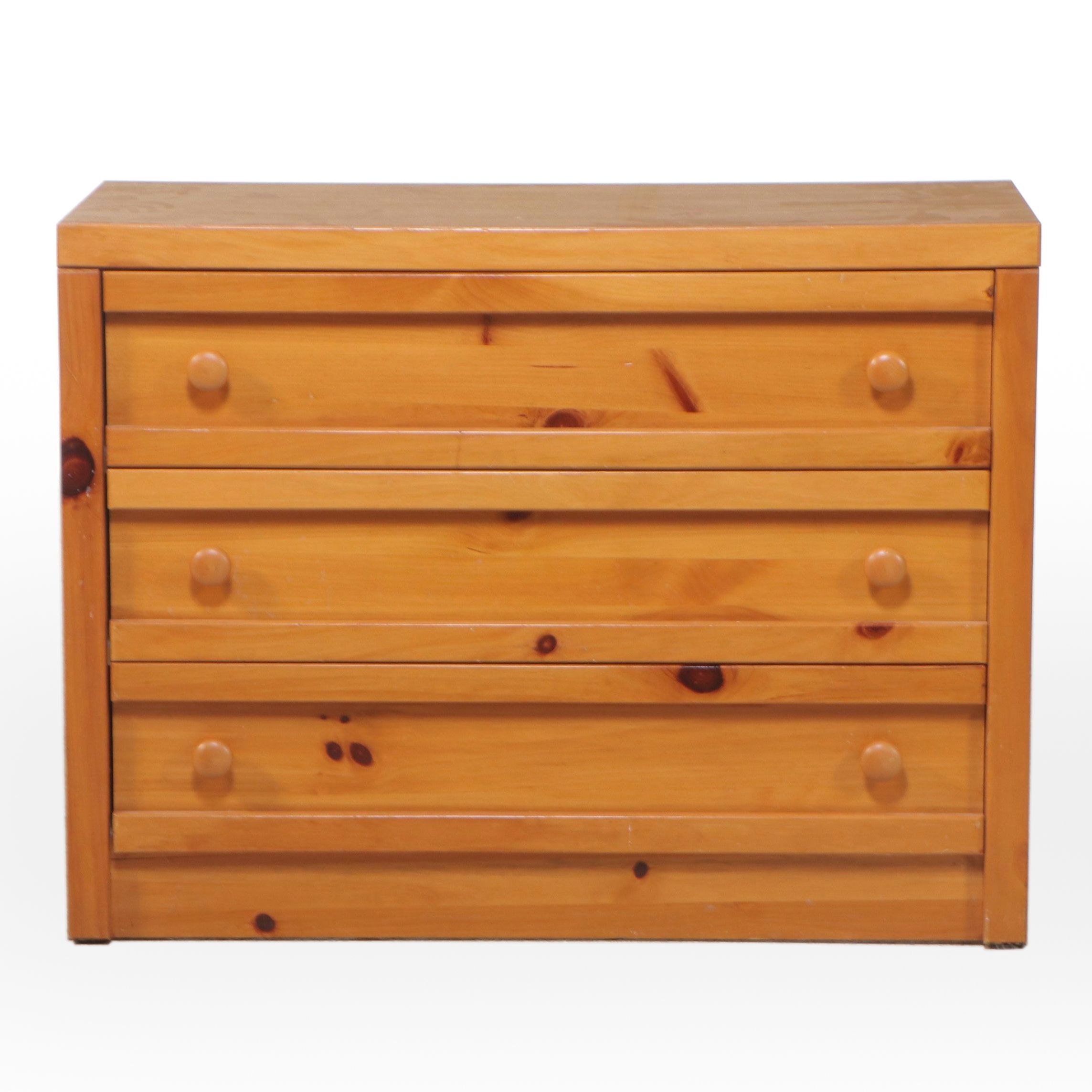 Pine Three-Drawer Chest