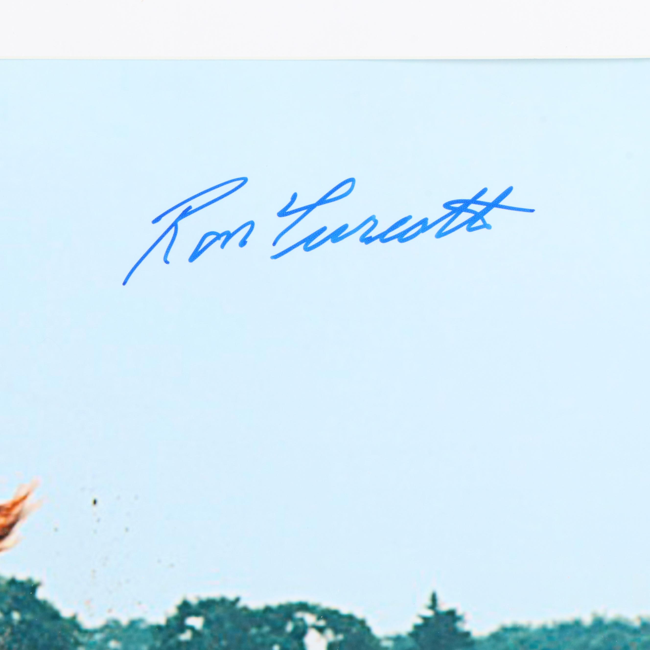 Ron Turcotte Signed Print Featuring Secretariat, JSA