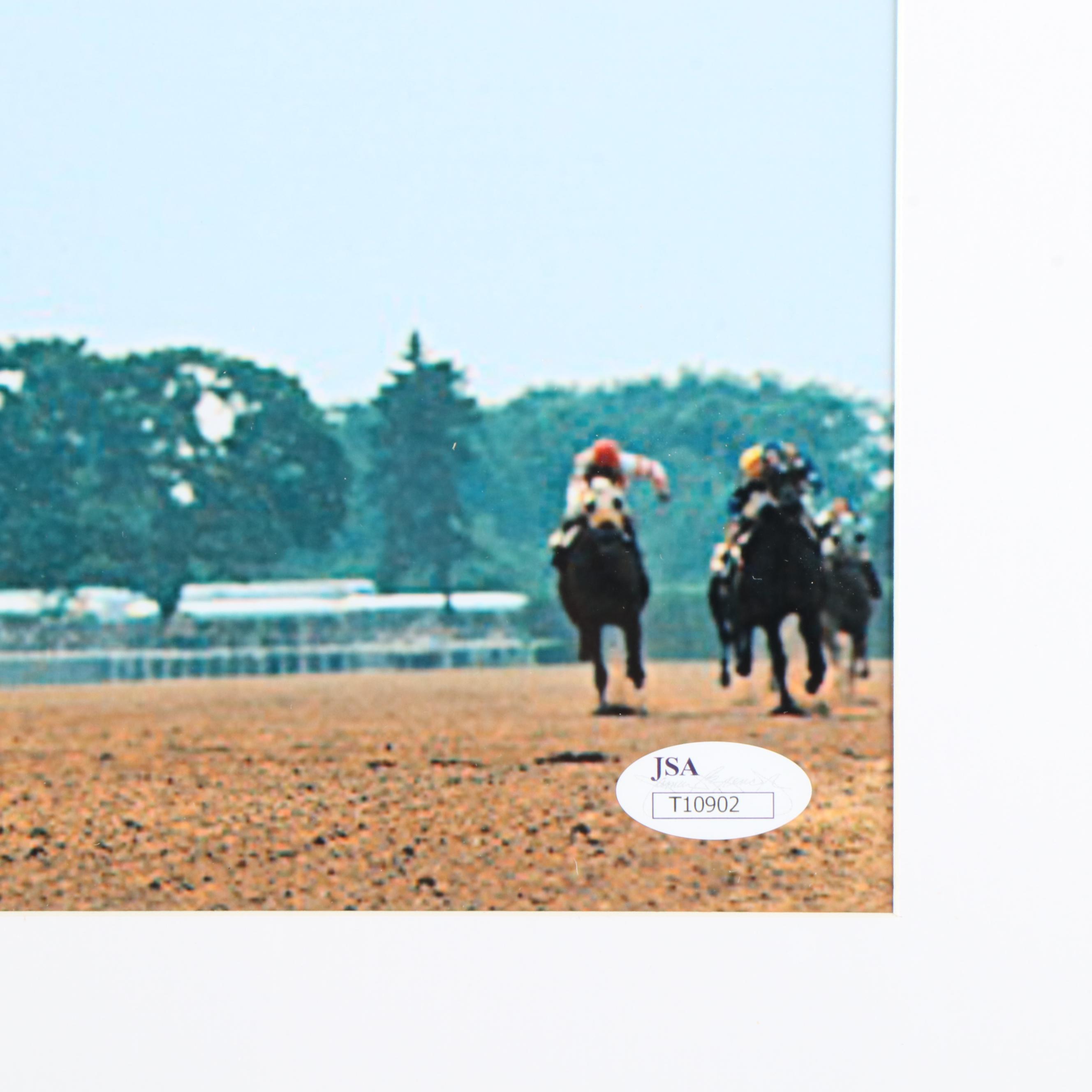 Ron Turcotte Signed Print Featuring Secretariat, JSA