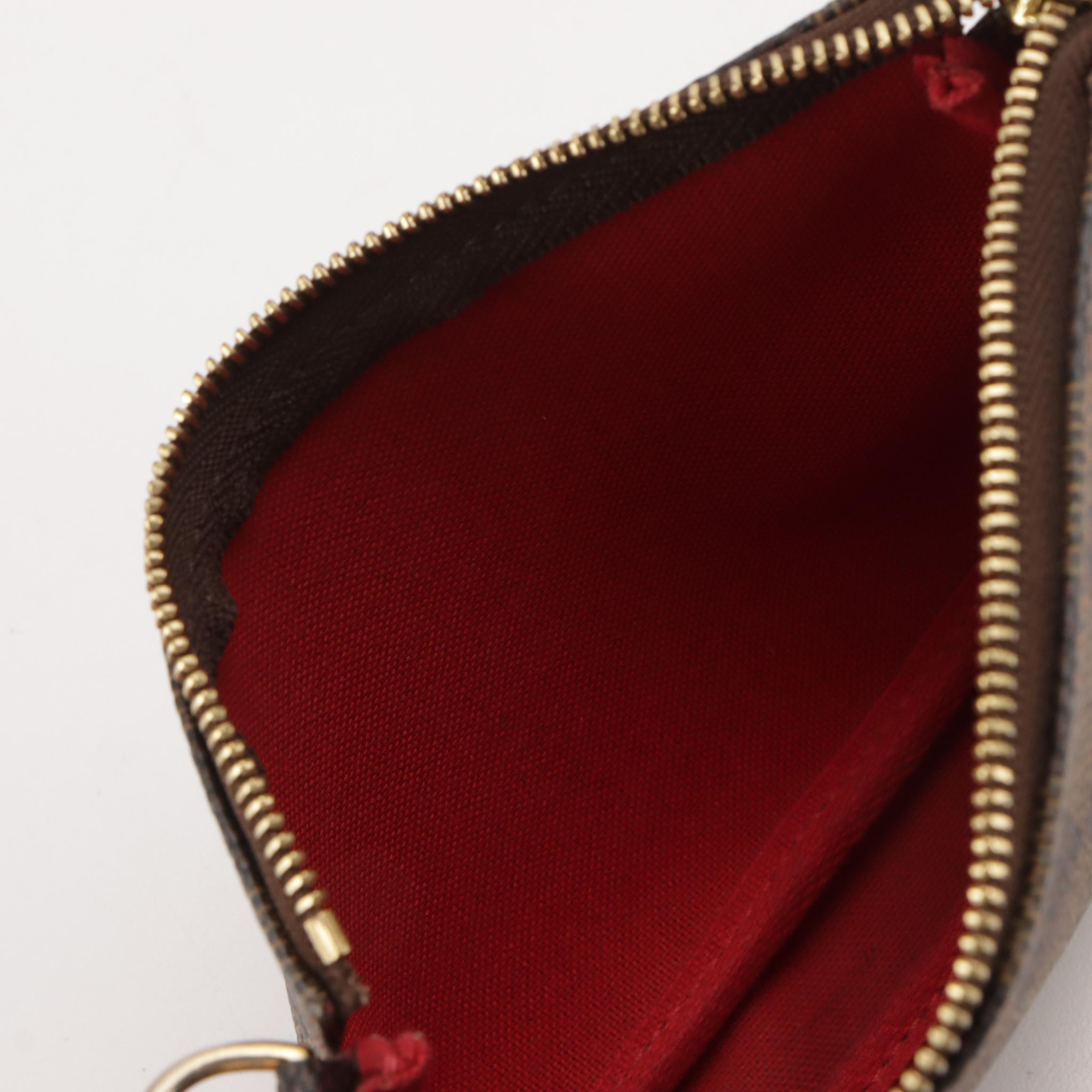 Louis Vuitton Mini Pochette Accessoires in Damier Ebene Canvas