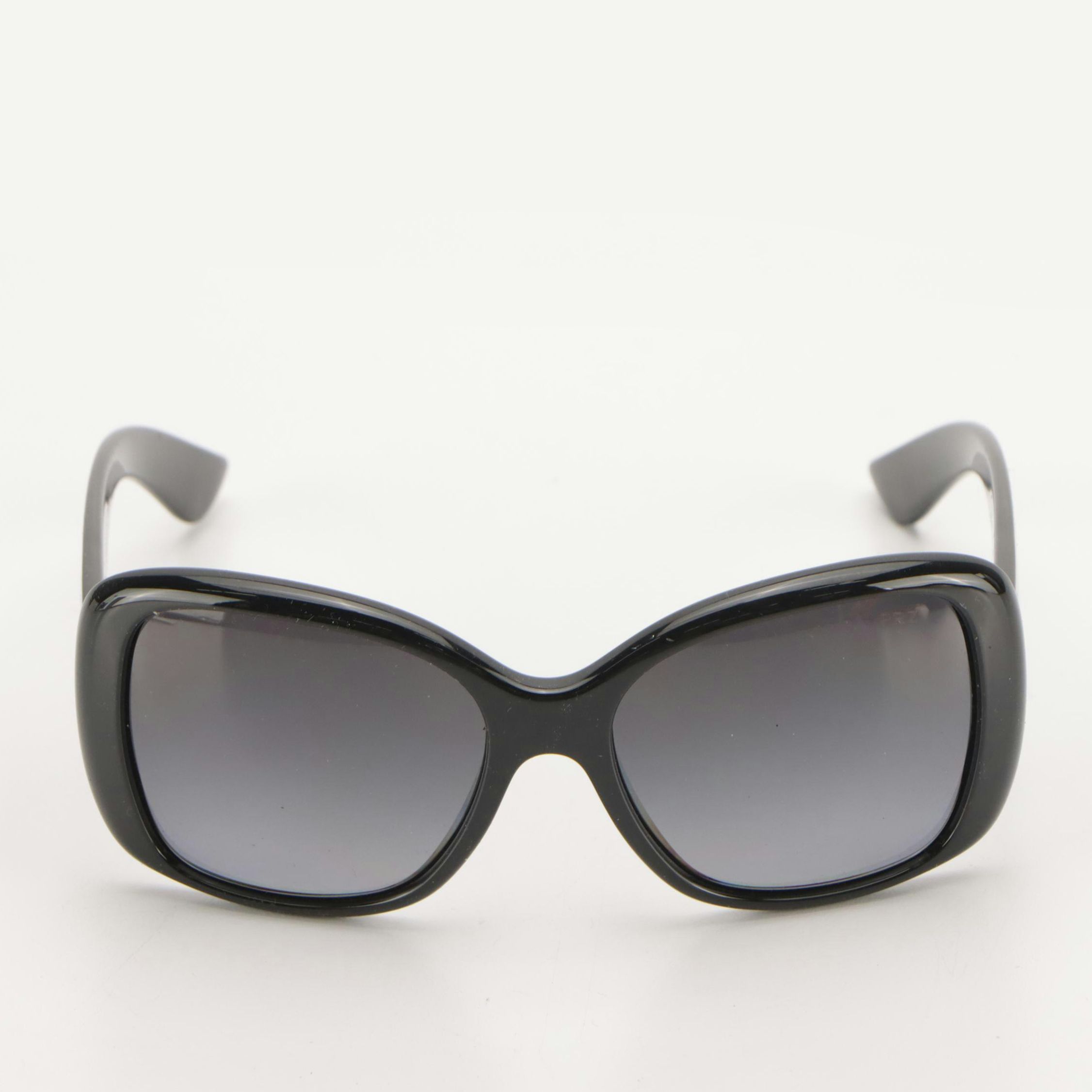 Prada SPR 32P 1AB-5W1 Black Polarized Sunglasses in Case