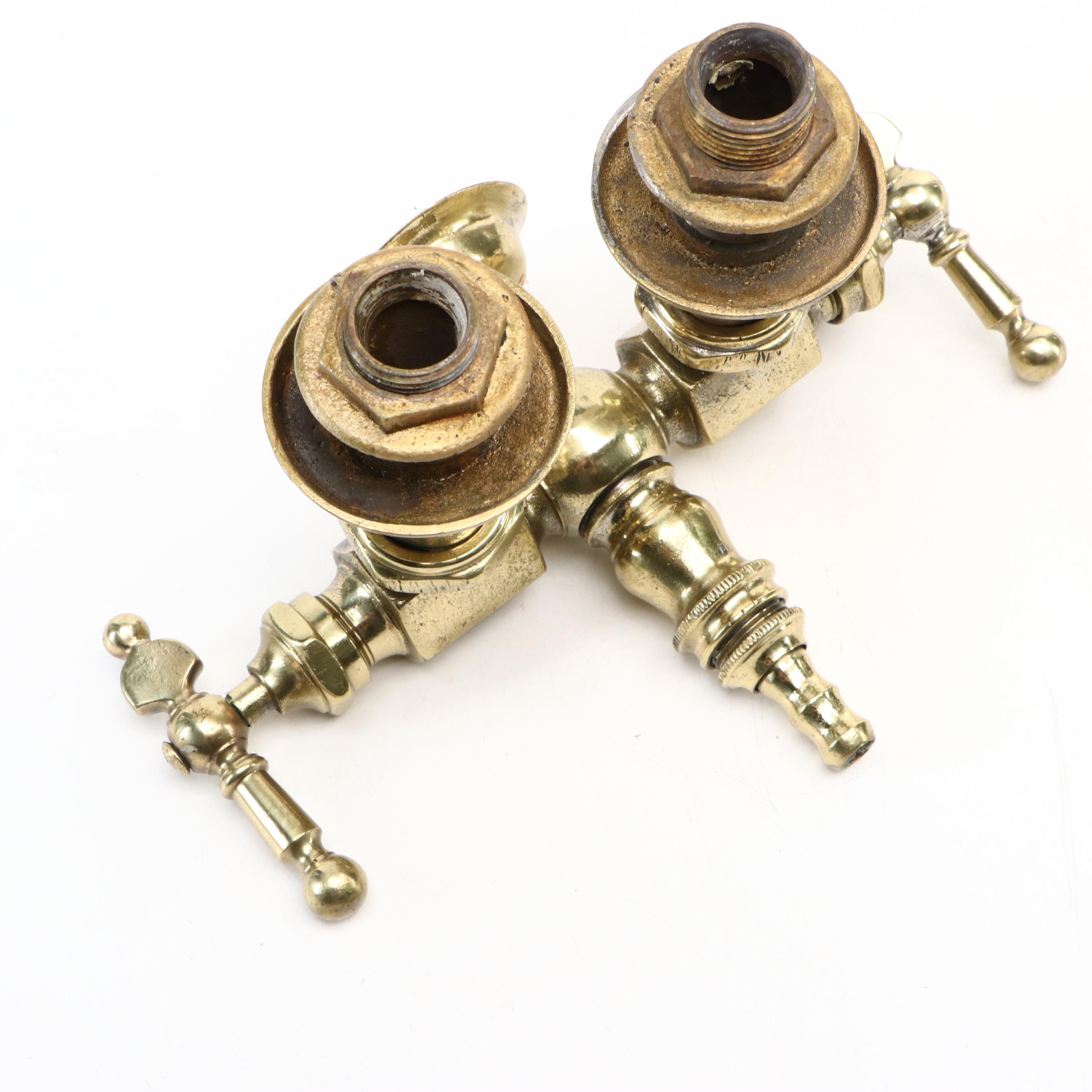 Victorian Brass Faucet, 19th Century