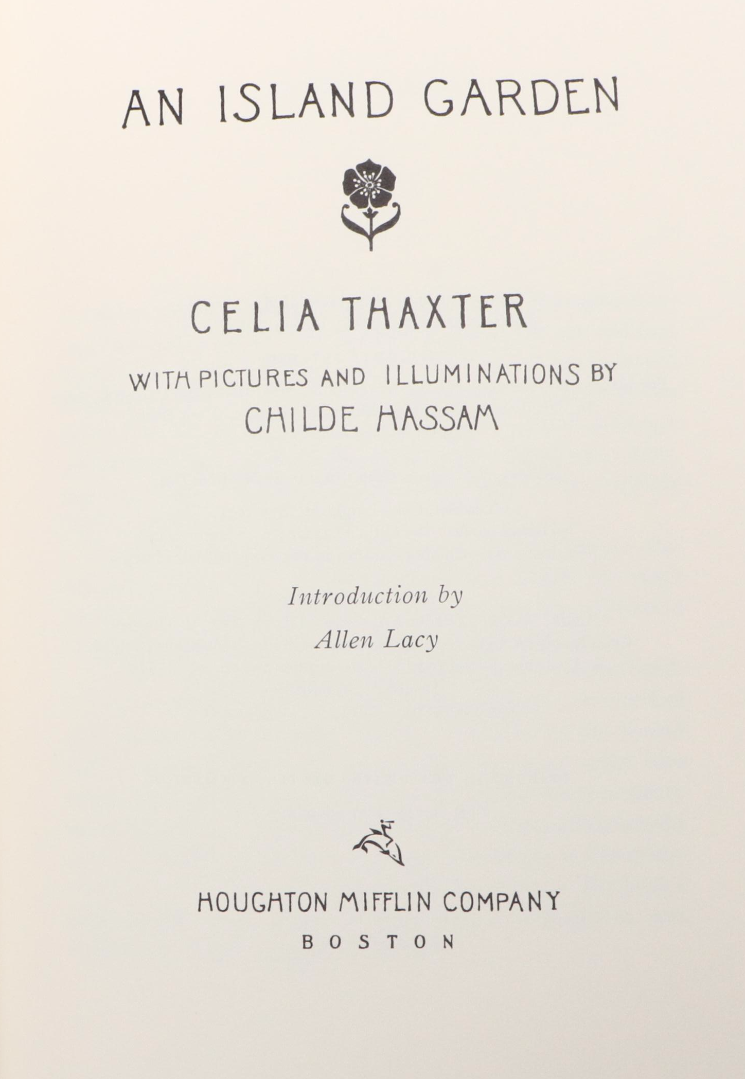 Facsimile Illustrated "An Island Garden" by Celia Thaxter, 1988