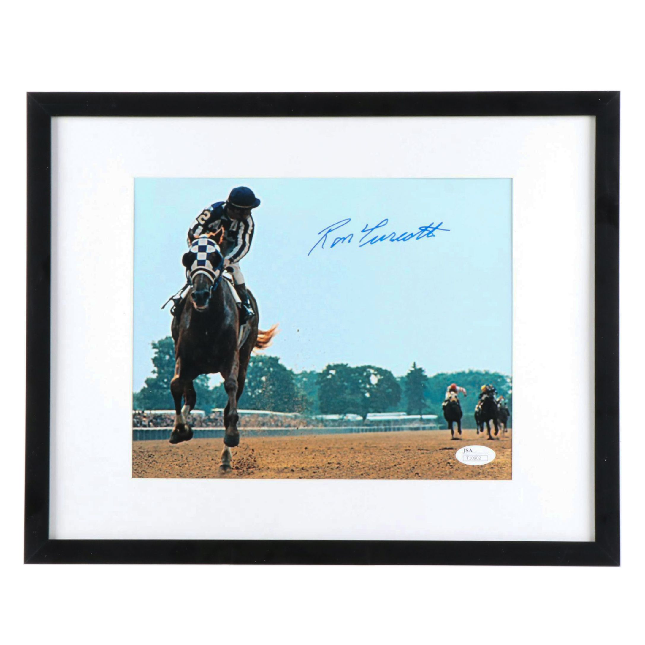 Ron Turcotte Signed Print Featuring Secretariat, JSA