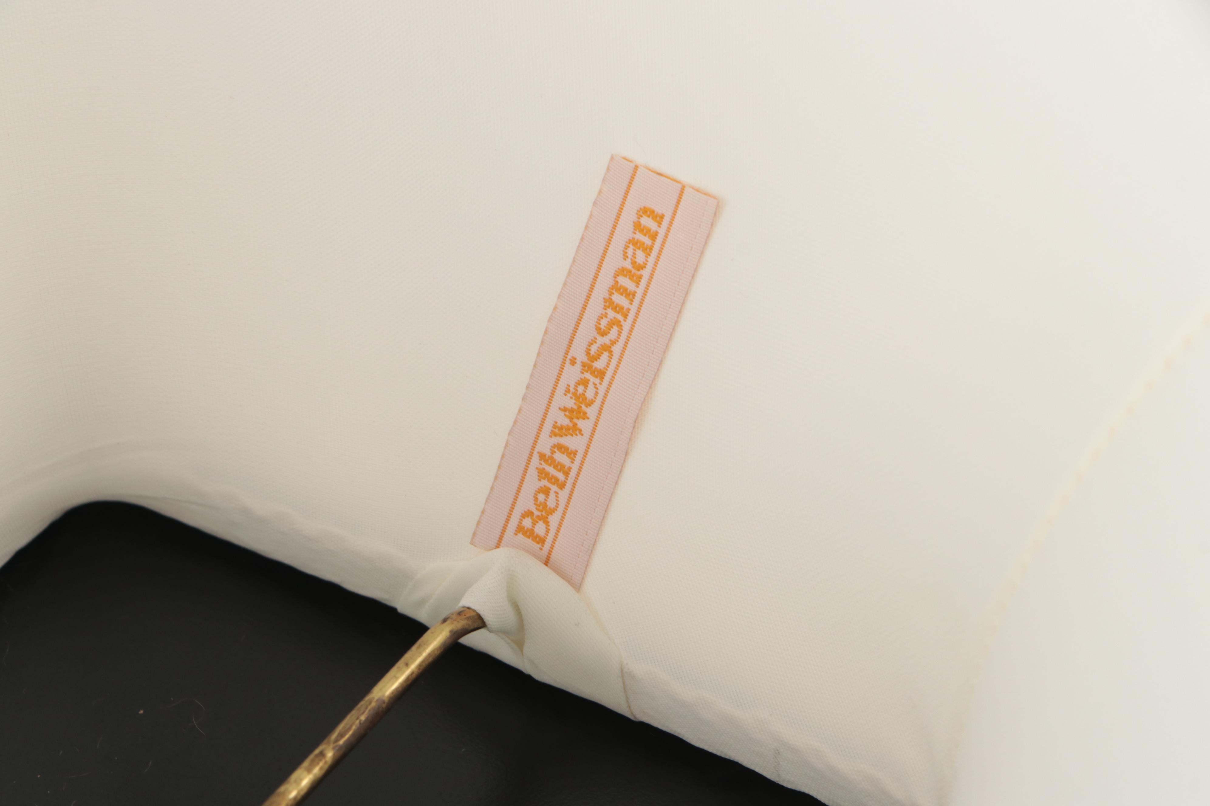 Beth Weissman Blown Glass and Brass Table Lamp with Shade