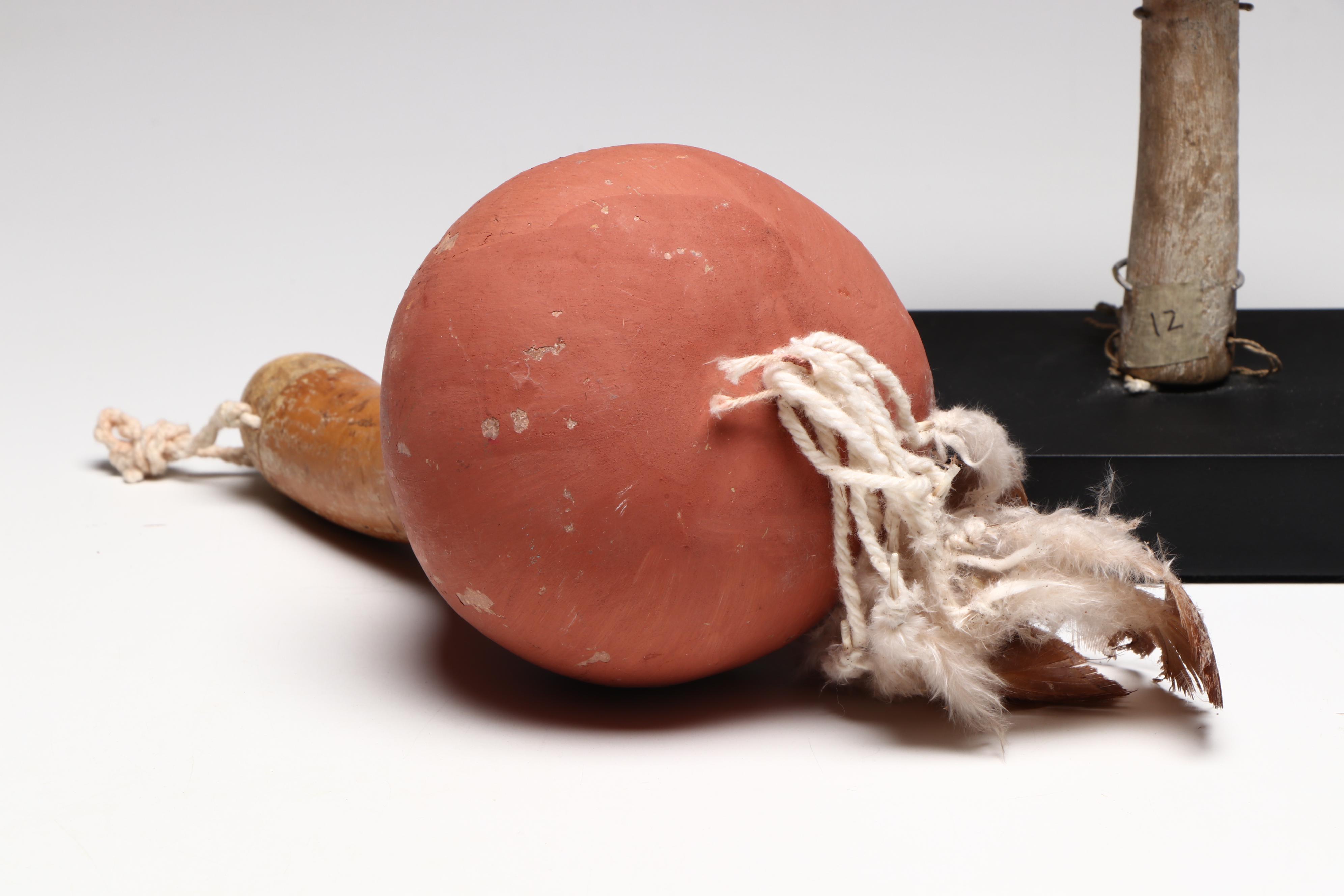 Two Indigenous Southwest Hopi/Pueblo Gourd Rattles