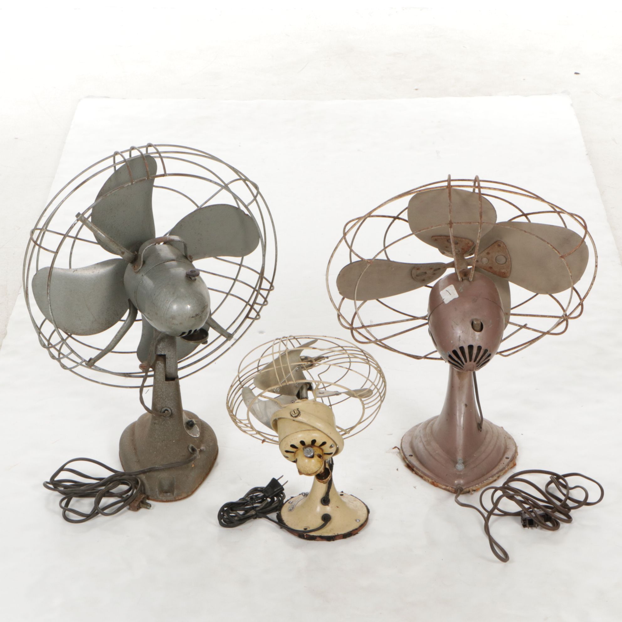 General Electric, Westinghouse, and Signal Ocillating Fans, Mid-20th Century