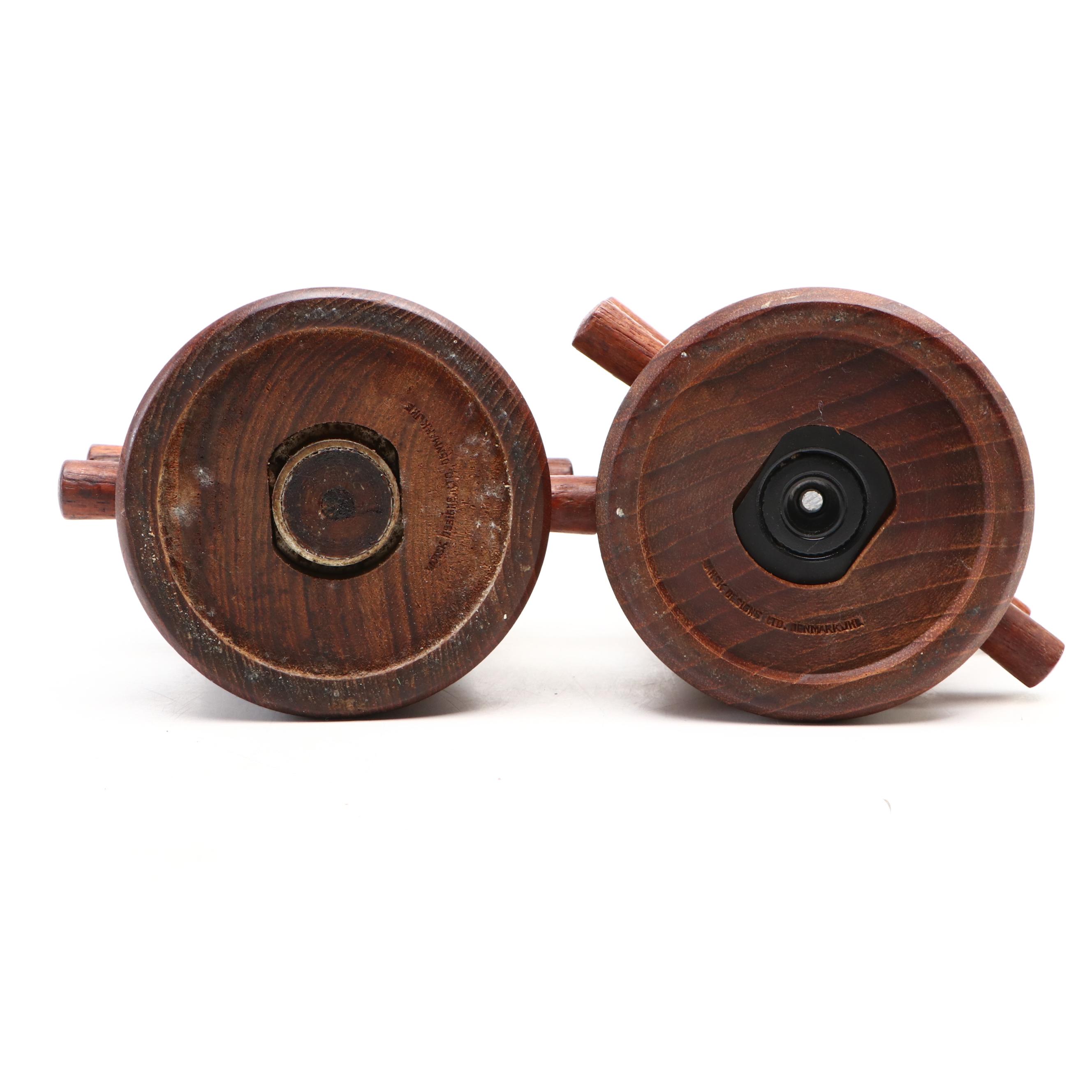 Jens Quistgaard Style Danish Modern Teak "Anchor" Salt and Pepper Set