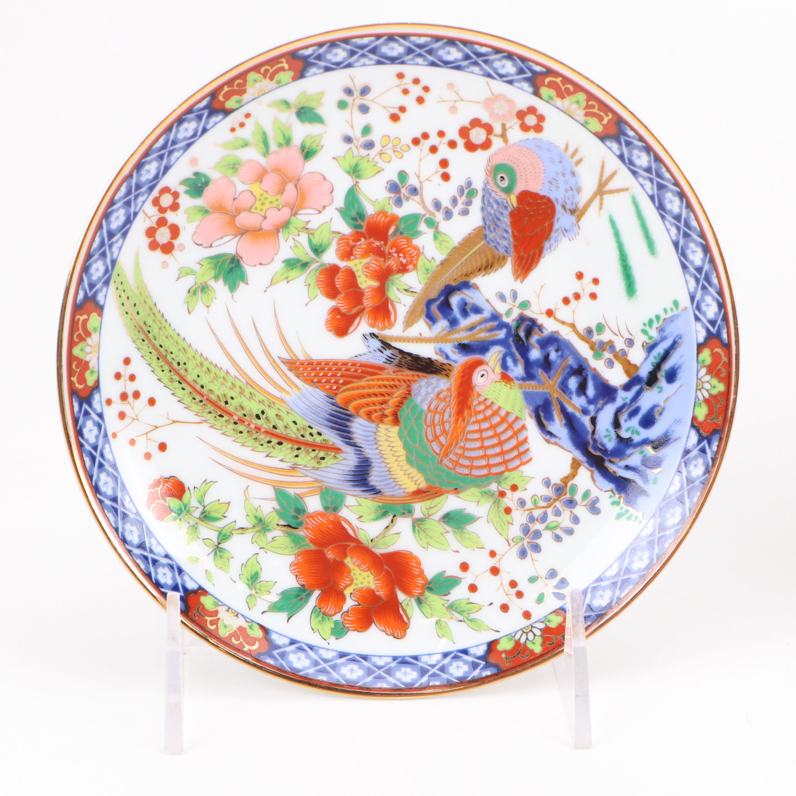 Japanese Imari Plate with Other Porcelain Décor