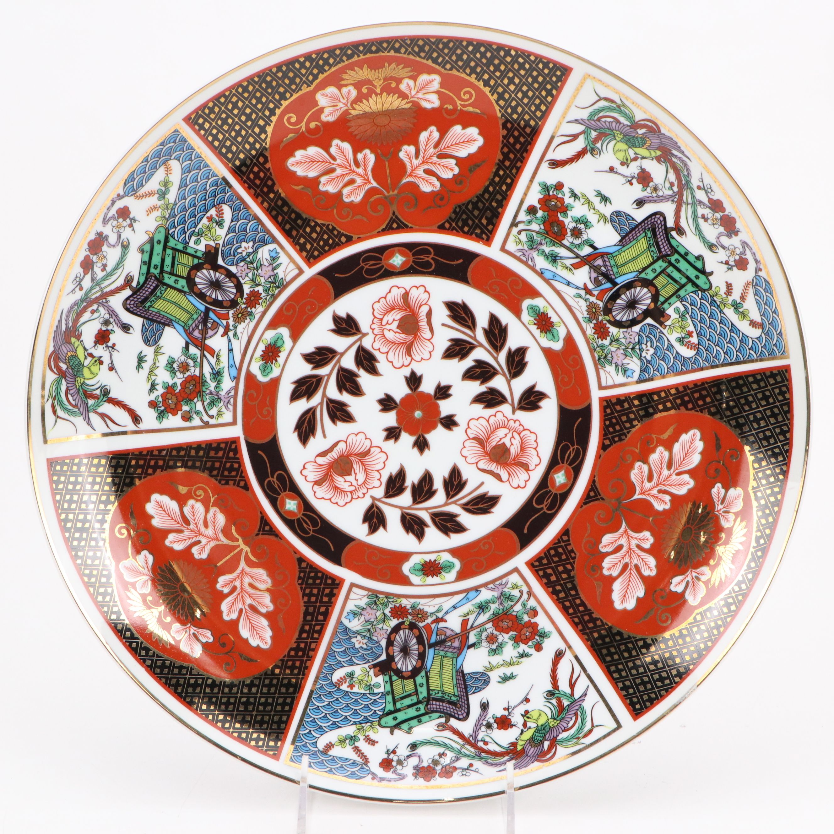 Japanese Imari Plate with Other Porcelain Décor