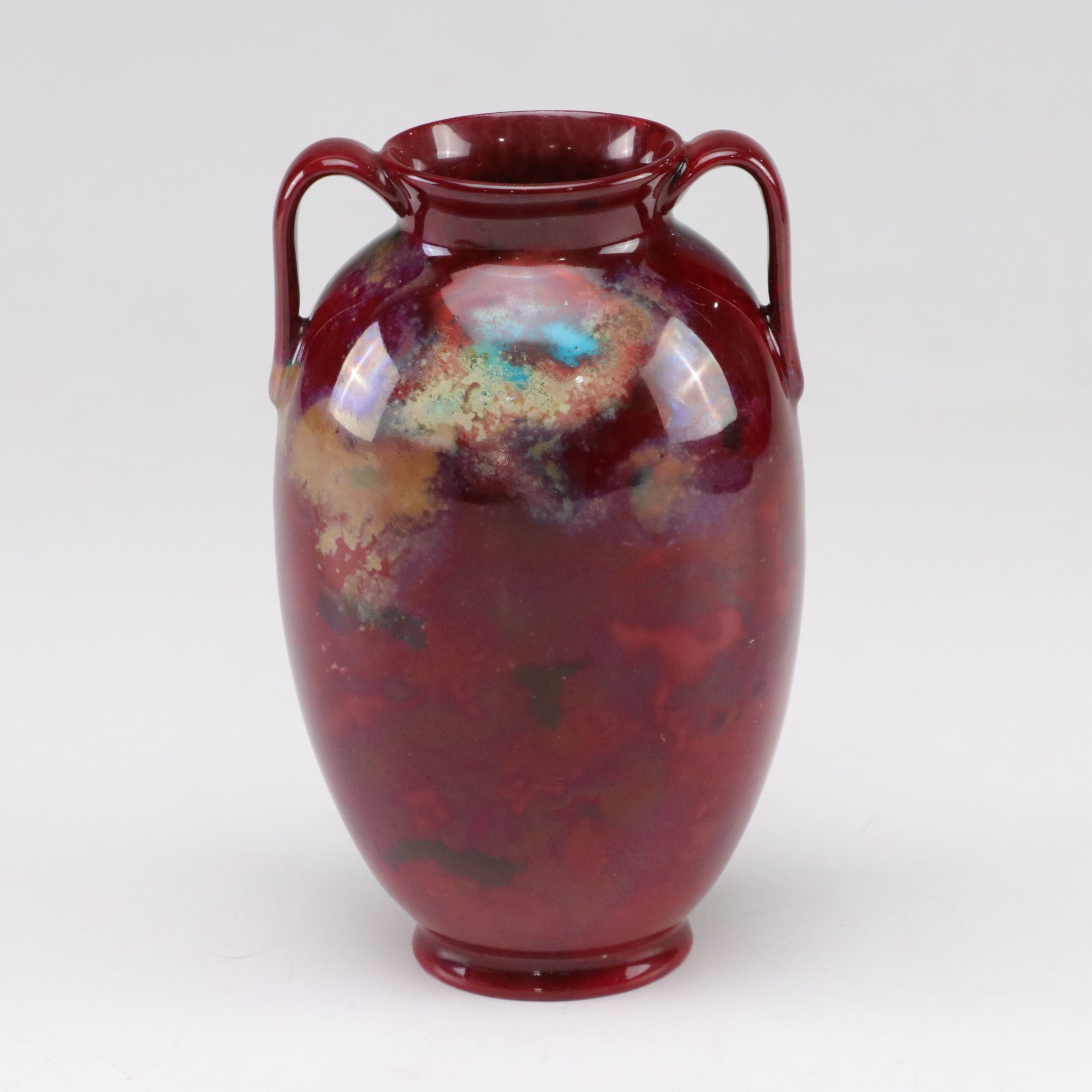 Wedgwood Terracotta Black Jasperware, Royal Doulton Flambé Swung Vase & More