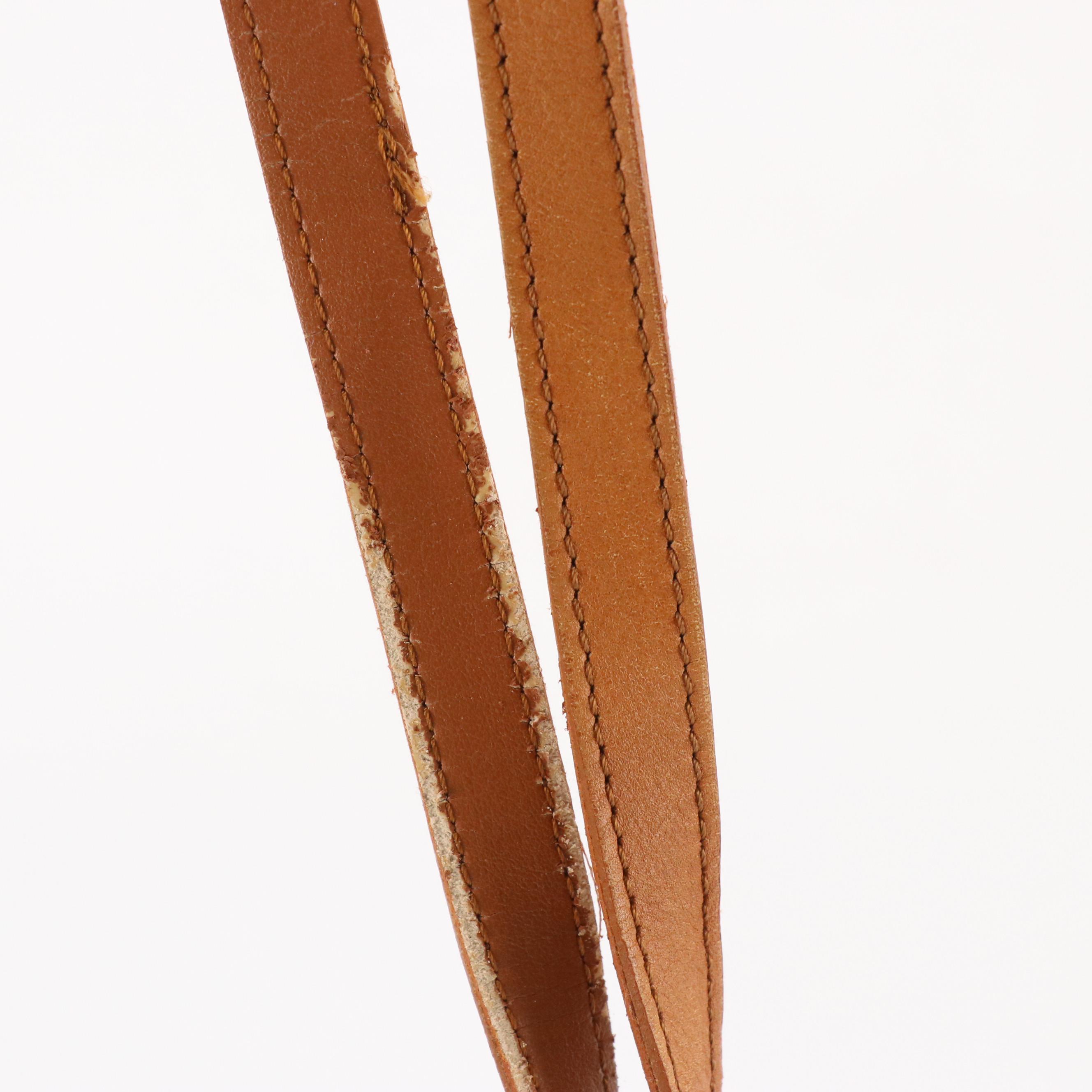 Valentina Mini Crossbody Bag in Black Grained Leather and Brown Trim