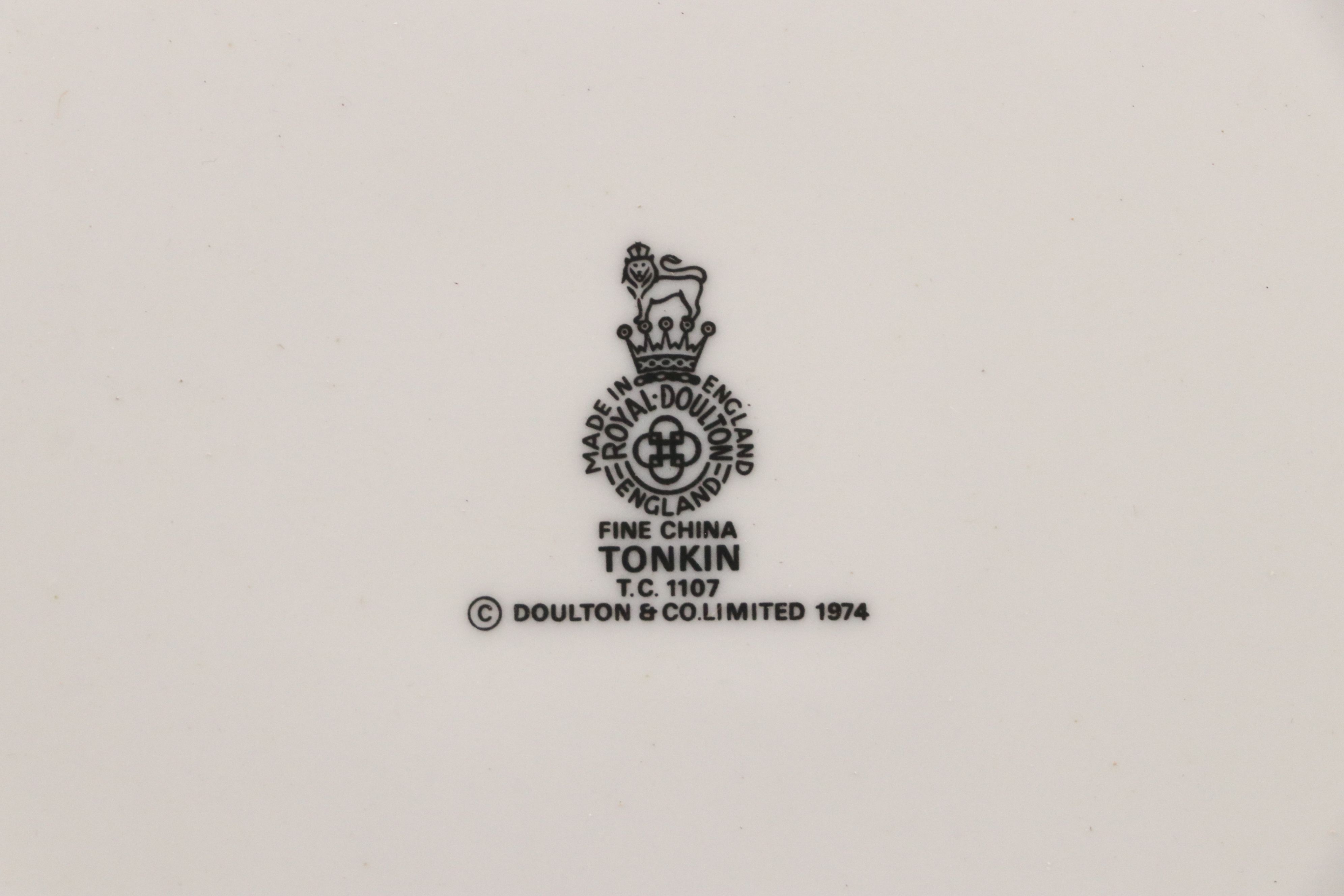 Royal Doulton "Tonkin" China Dinnerware, 1975–1992