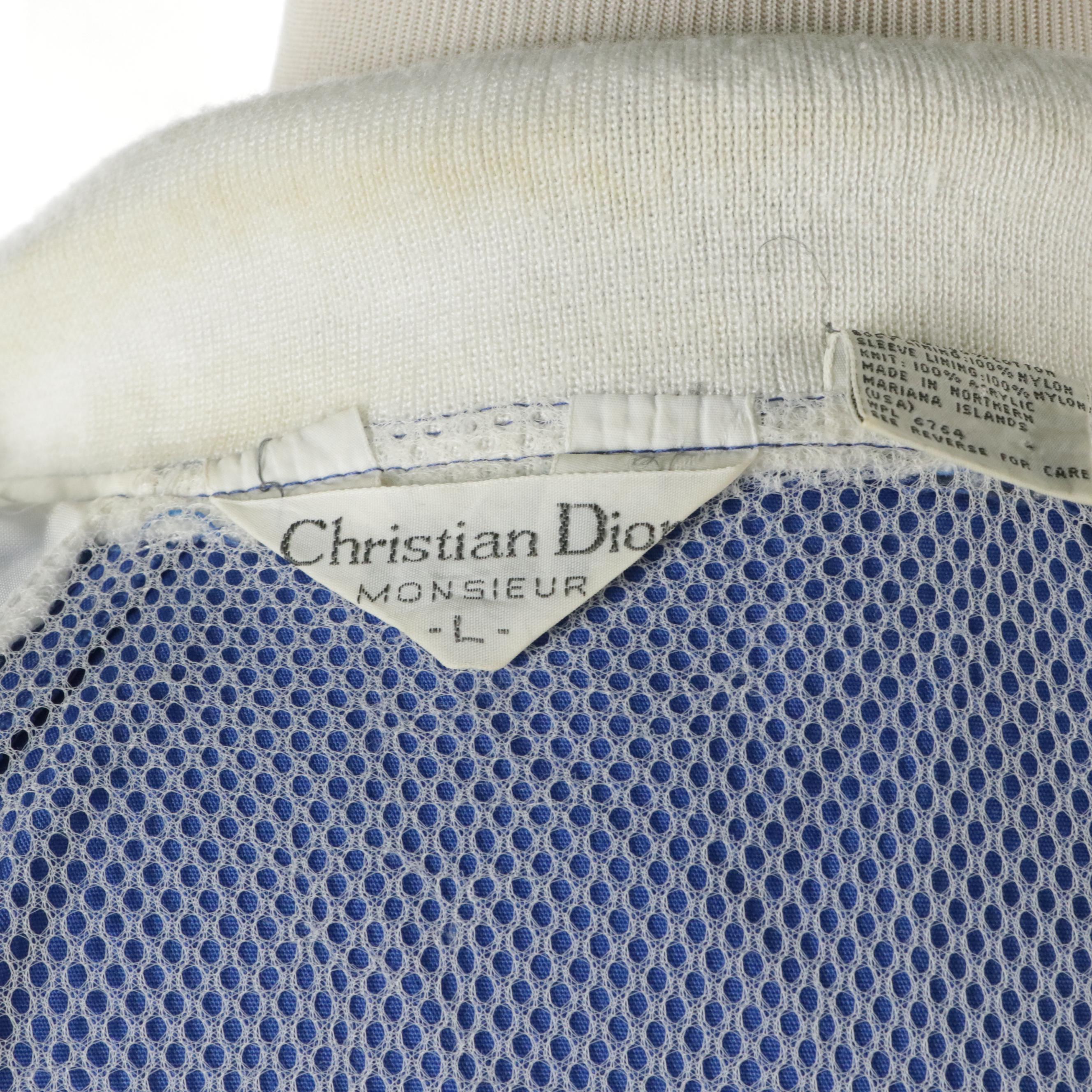 Men's Vintage Christian Dior Monsieur Front Zip Jacket & Gear Windbreaker