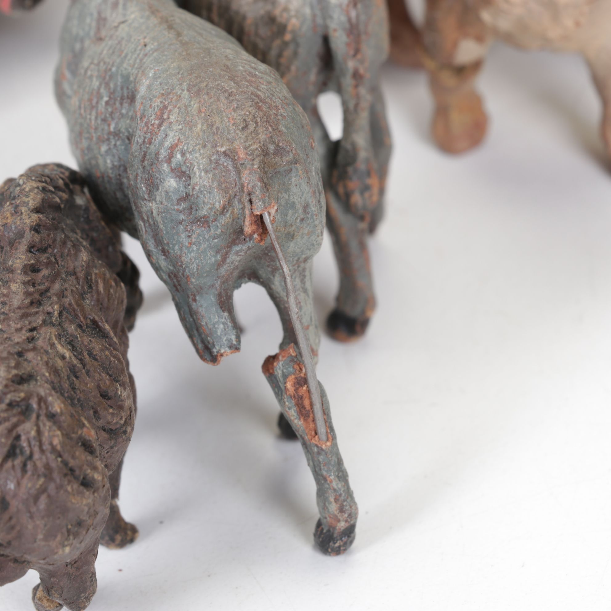German Noah's Ark Play Set with Animal Figurines, Mid-20th Century