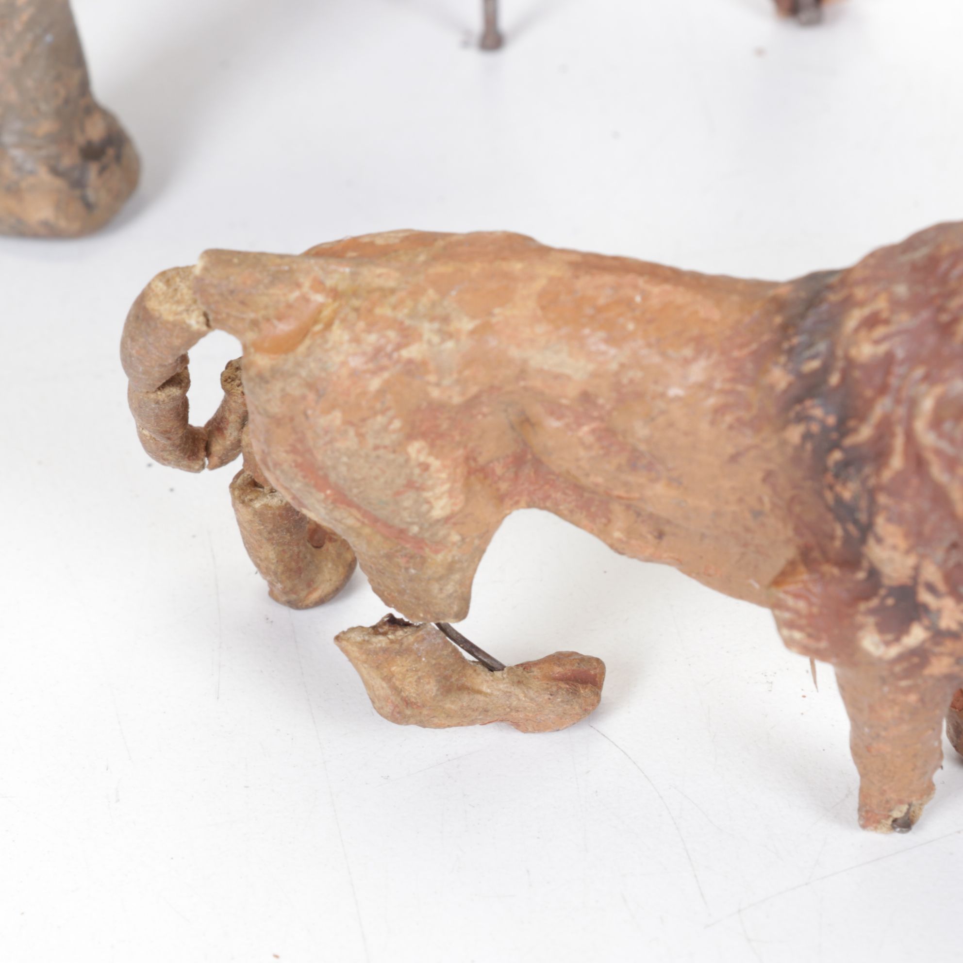 German Noah's Ark Play Set with Animal Figurines, Mid-20th Century