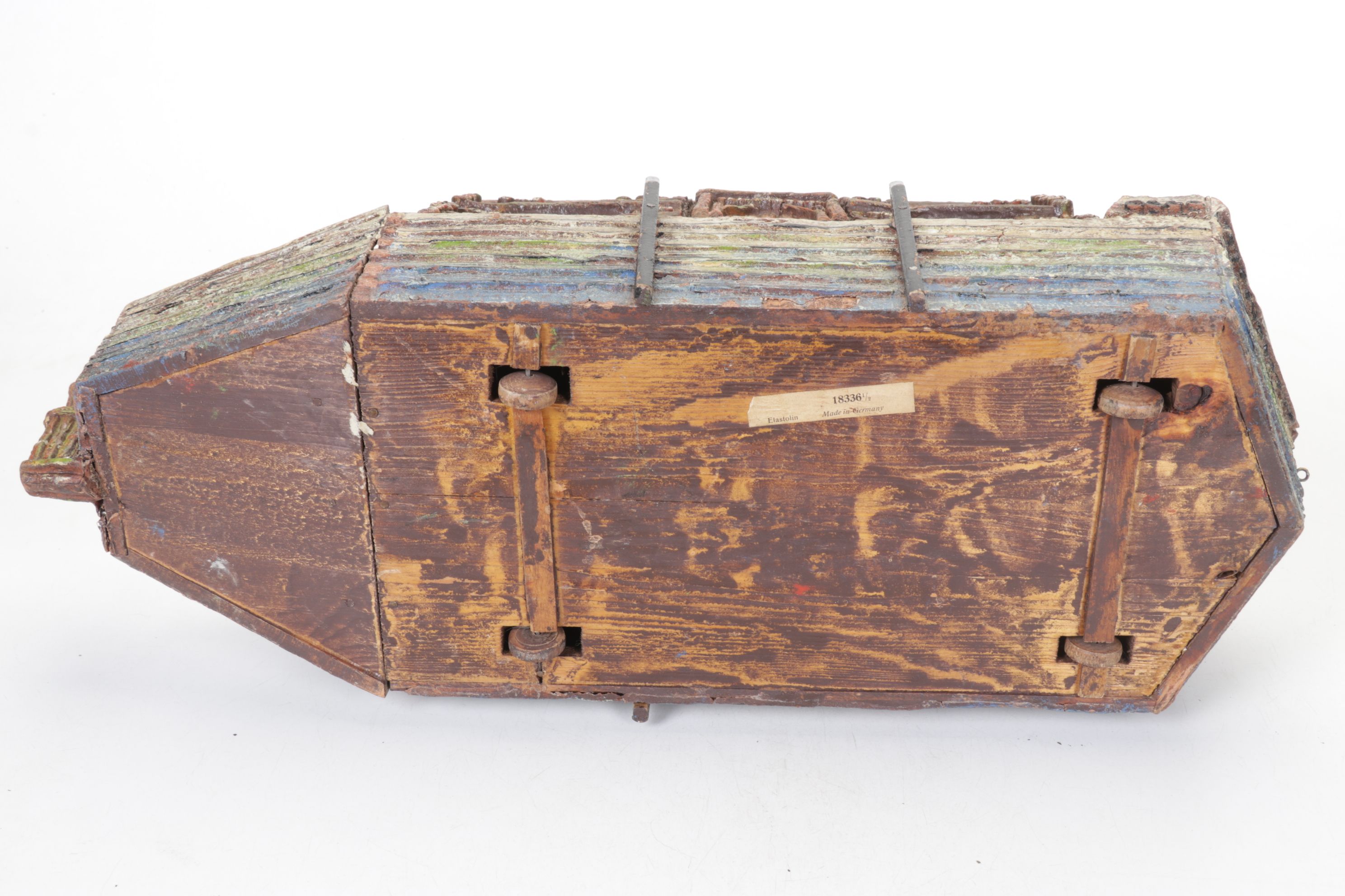 German Noah's Ark Play Set with Animal Figurines, Mid-20th Century