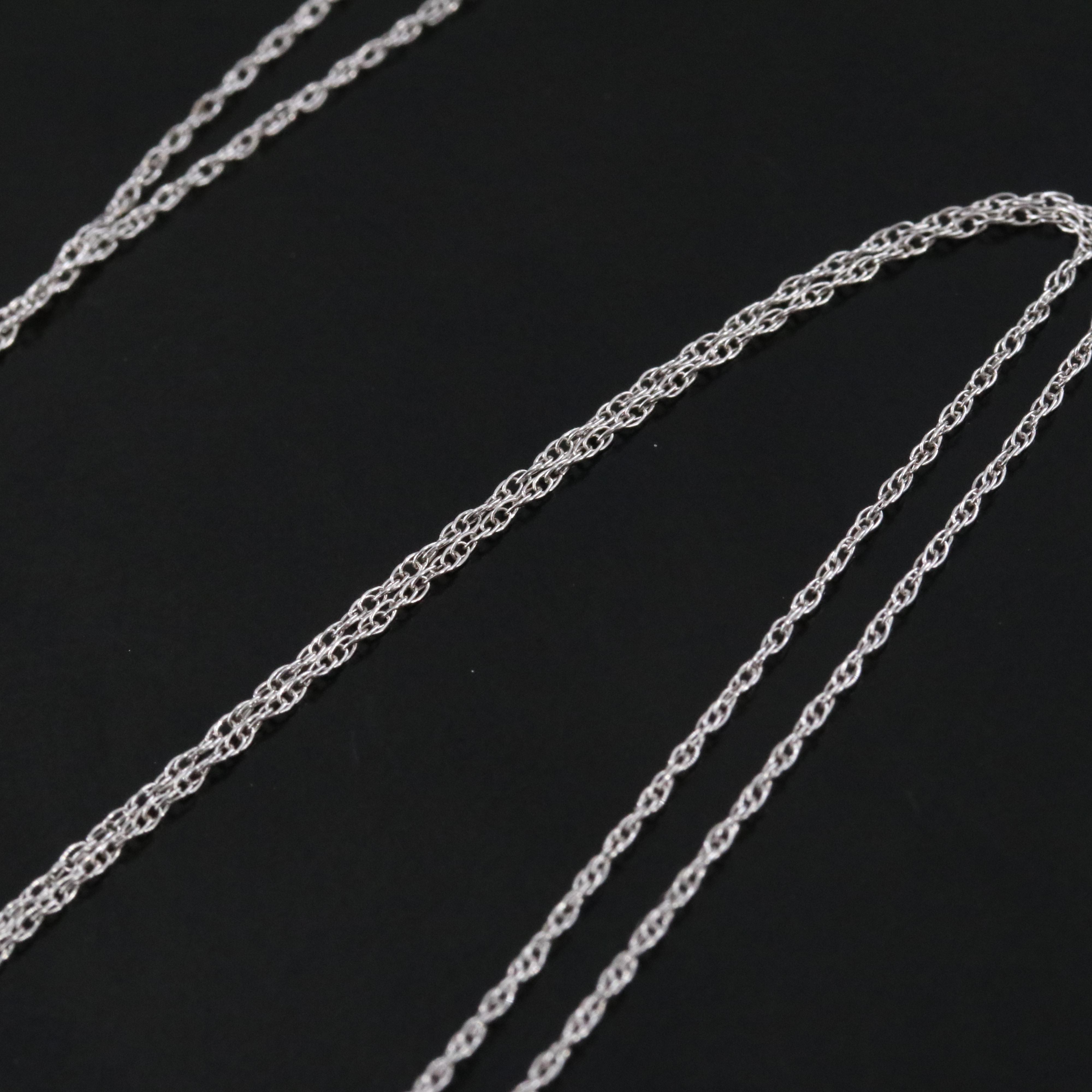 10K 0.40 CTW Diamond Heart Pendant Necklace with Rose Gold Accents