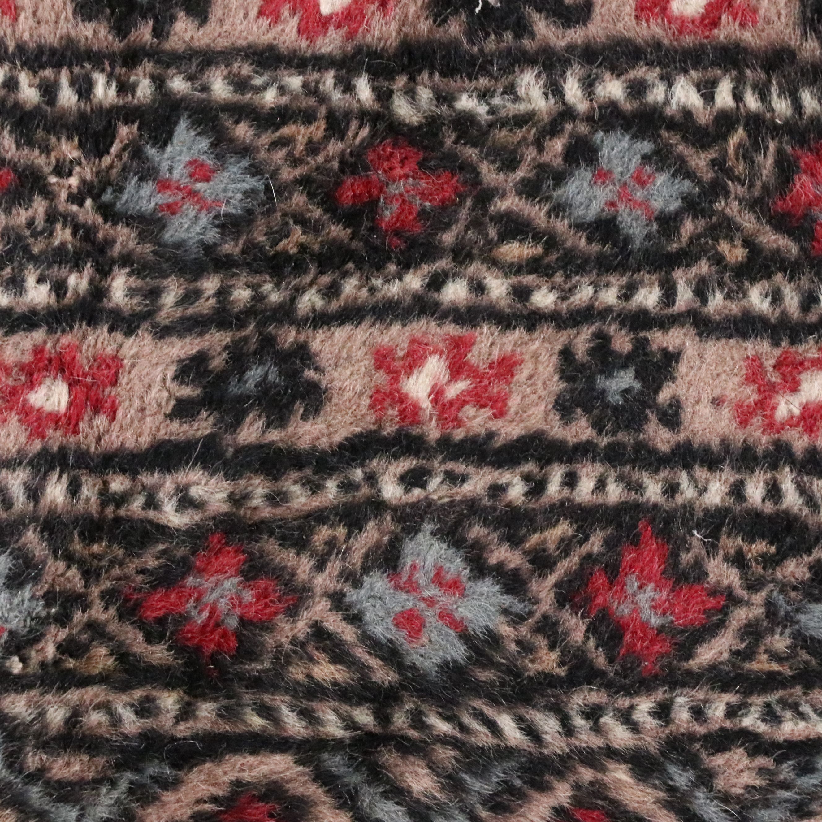 6'2 x 9'6 Hand-Knotted Pakistani Bokhara Area Rug