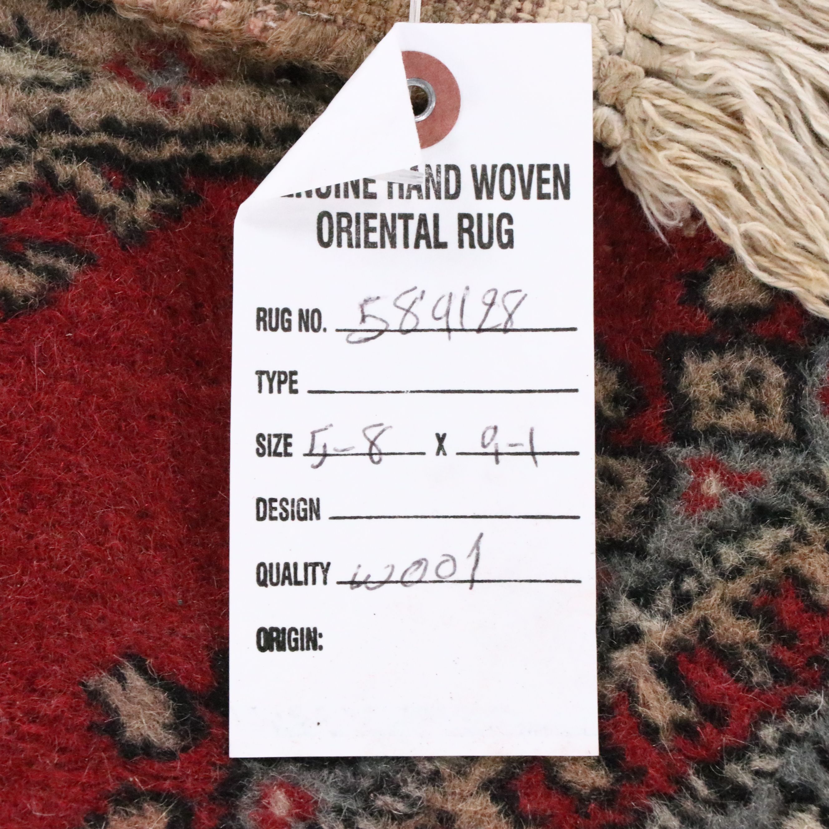 6'2 x 9'6 Hand-Knotted Pakistani Bokhara Area Rug