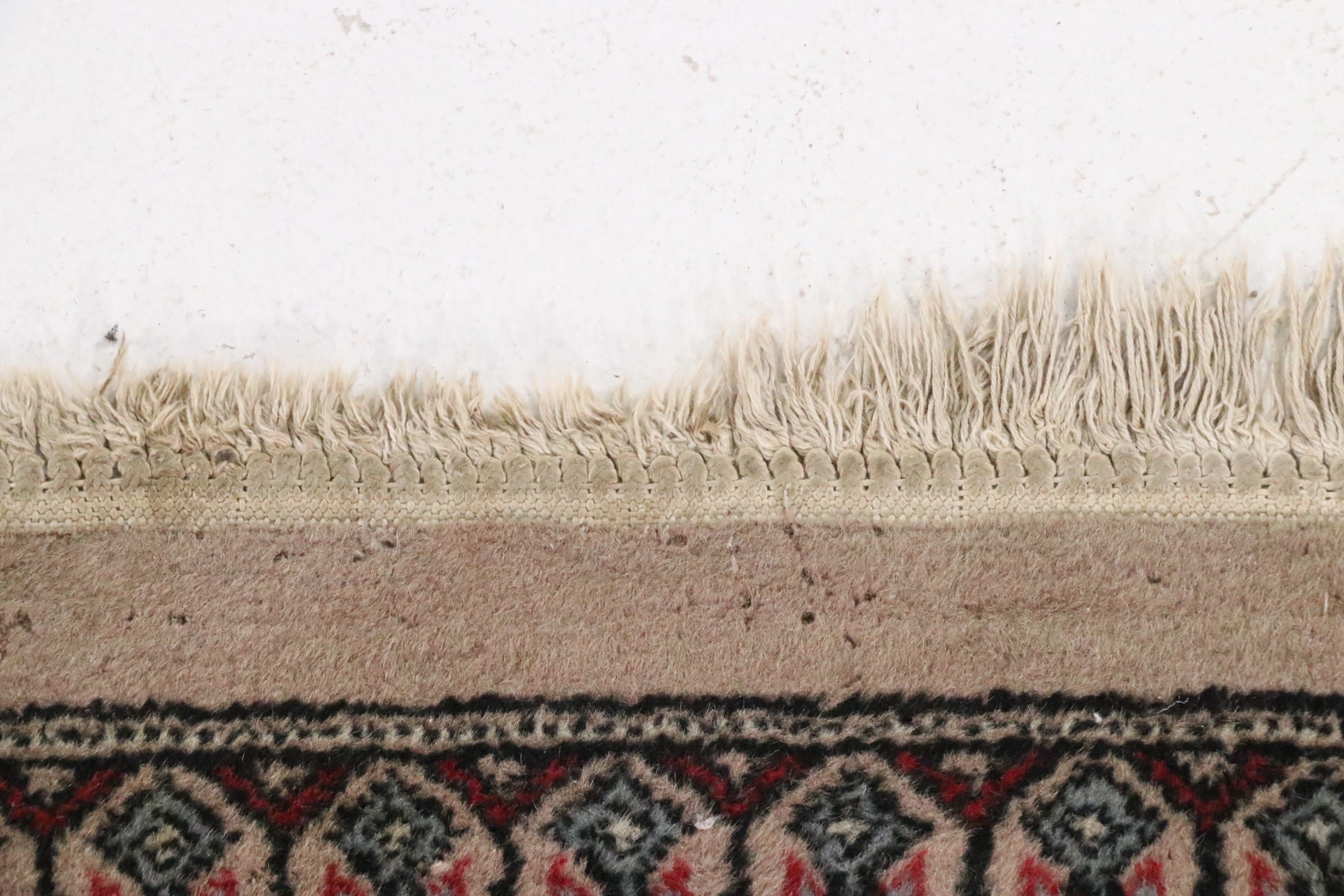 6'2 x 9'6 Hand-Knotted Pakistani Bokhara Area Rug