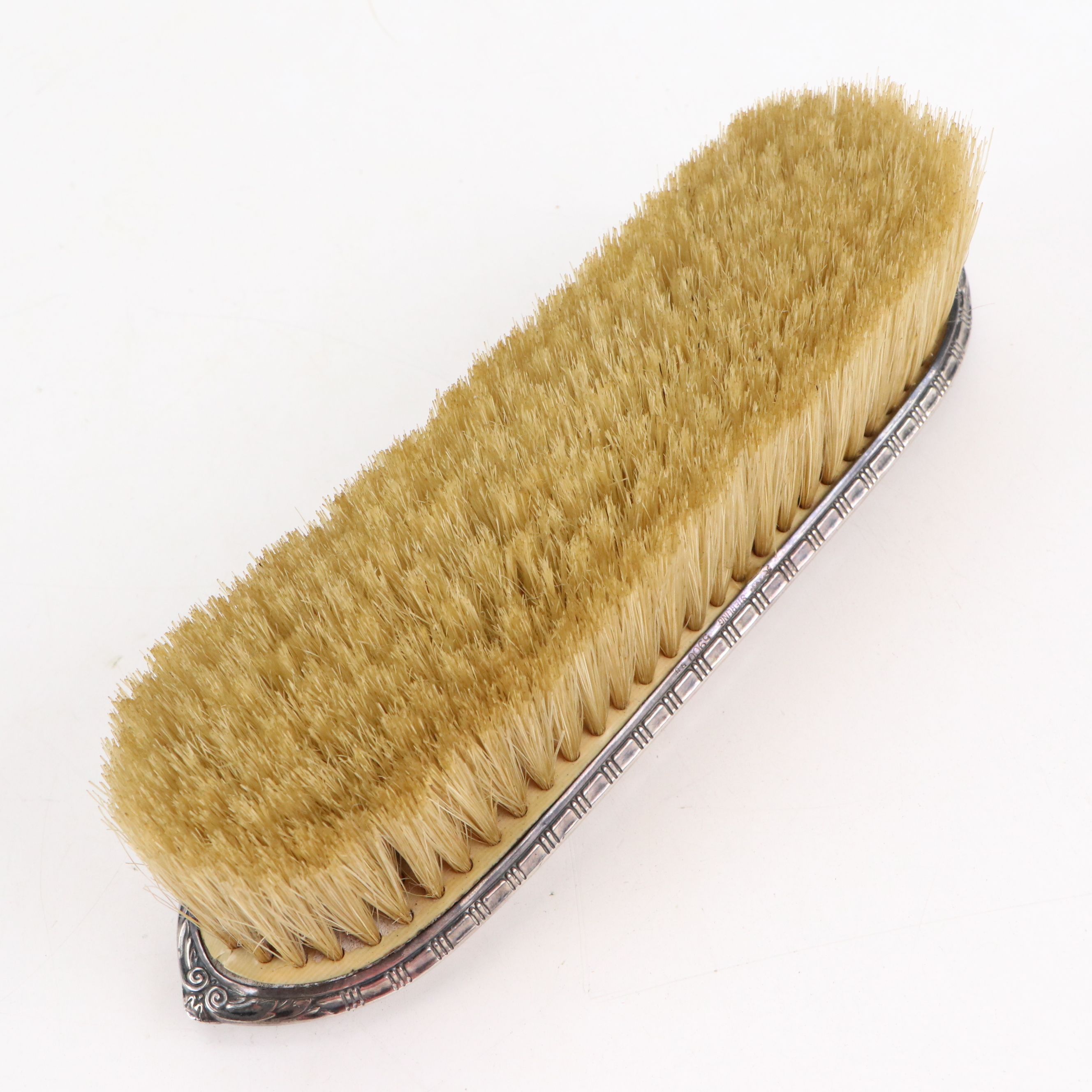 William B Kerr Sterling Silver Brushes and Nail Buffer, Late 19th-Early 20th C.