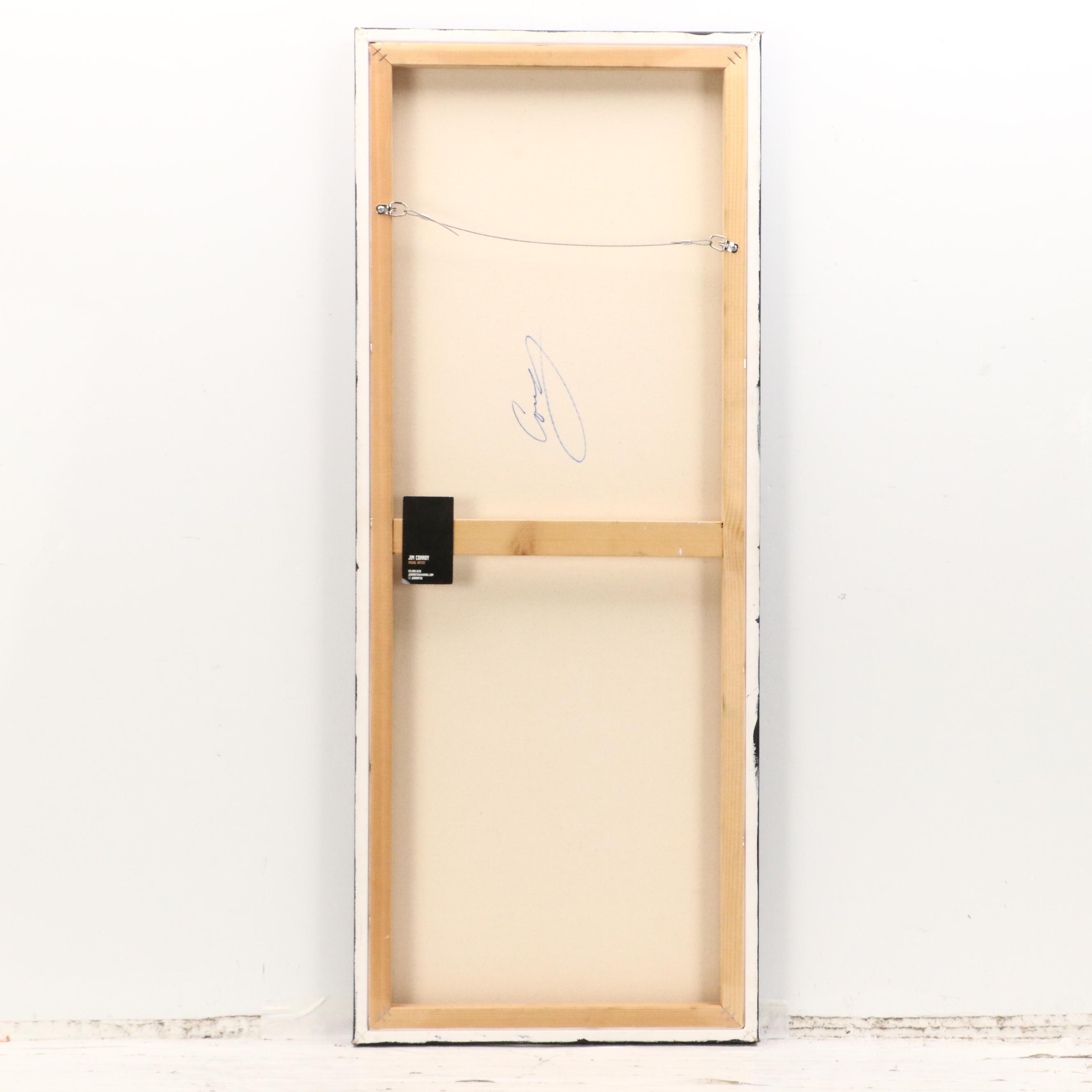 James Conroy Oil Painting Standing Portrait of Artist, 21st Century