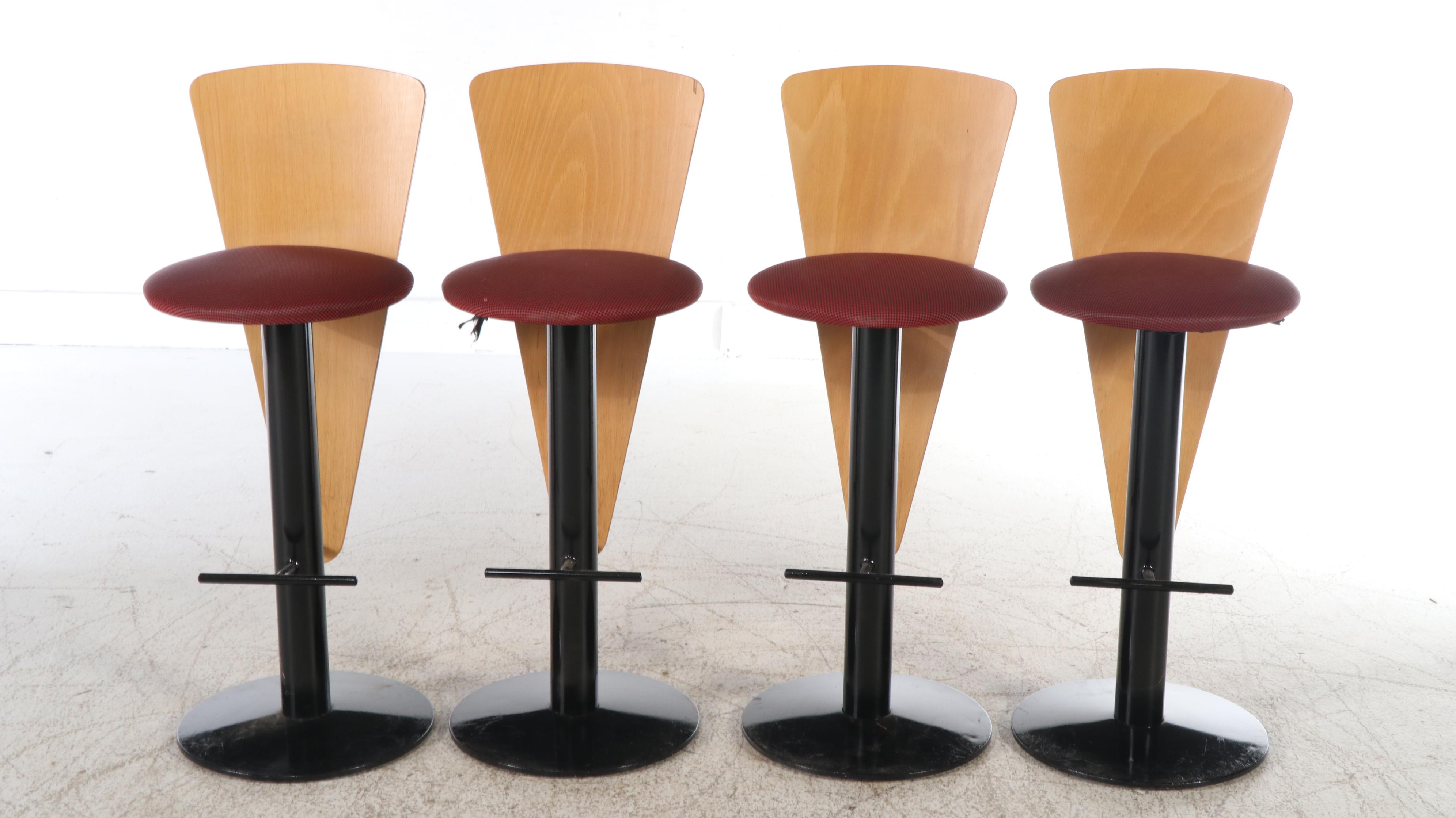 Set of Four Allermuir Modern Barstools