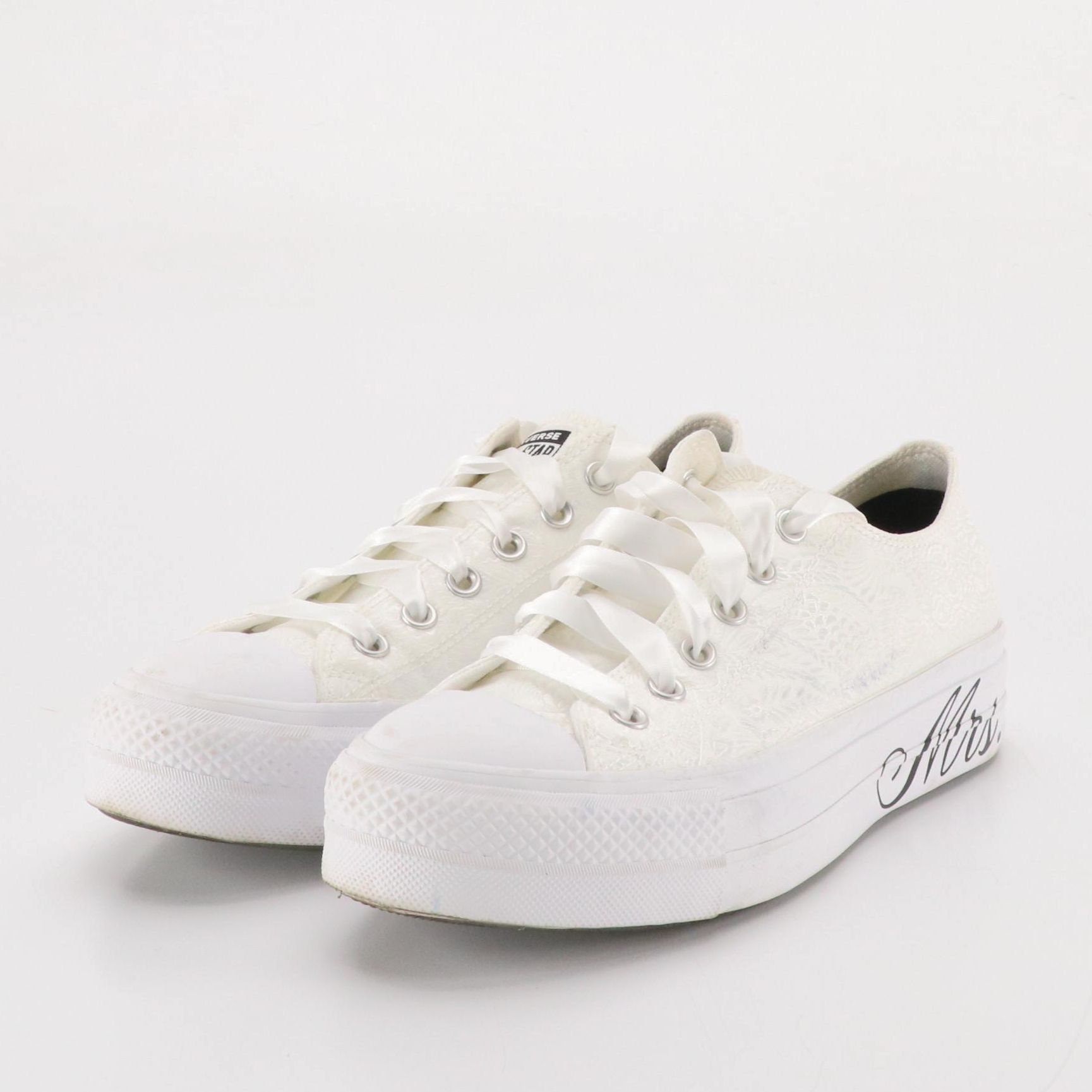 Converse All Star Just Married Platform Wedding Sneakers