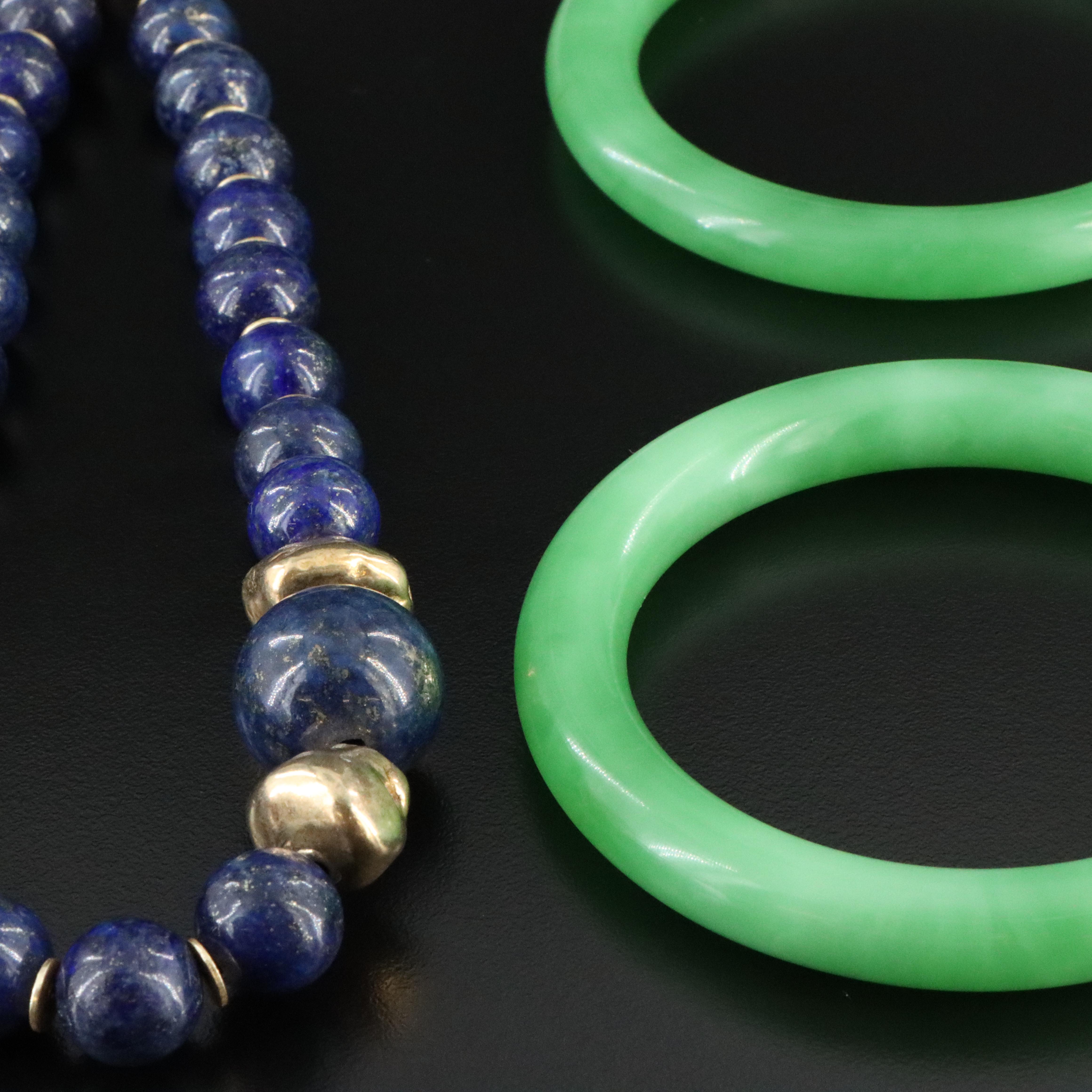 Aventurine, Lapis Lazuli and Faux Cinnabar Featured in Jewelry Collection