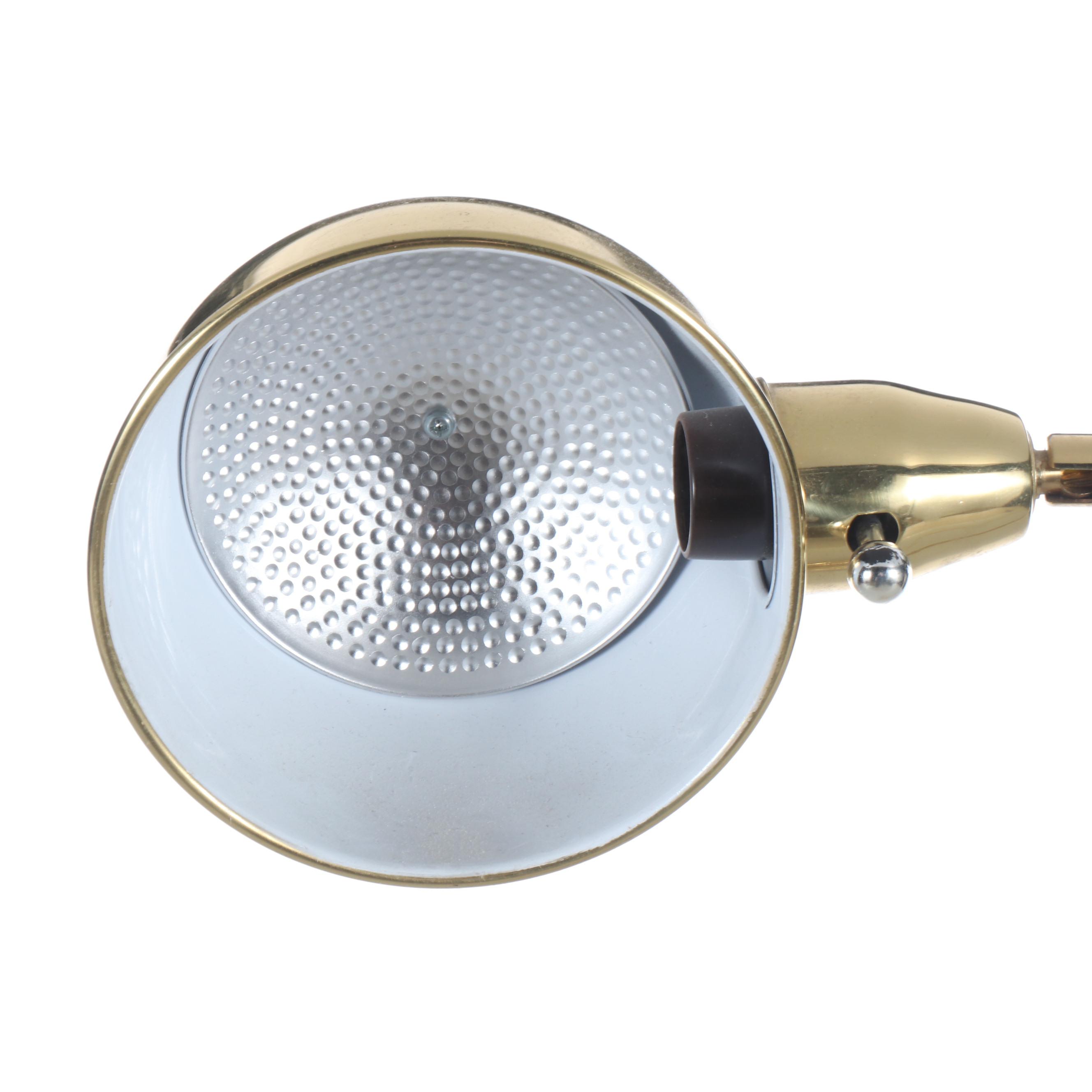 Mid Century Modern Style Brass Pharmacy Floor Lamp, 2002