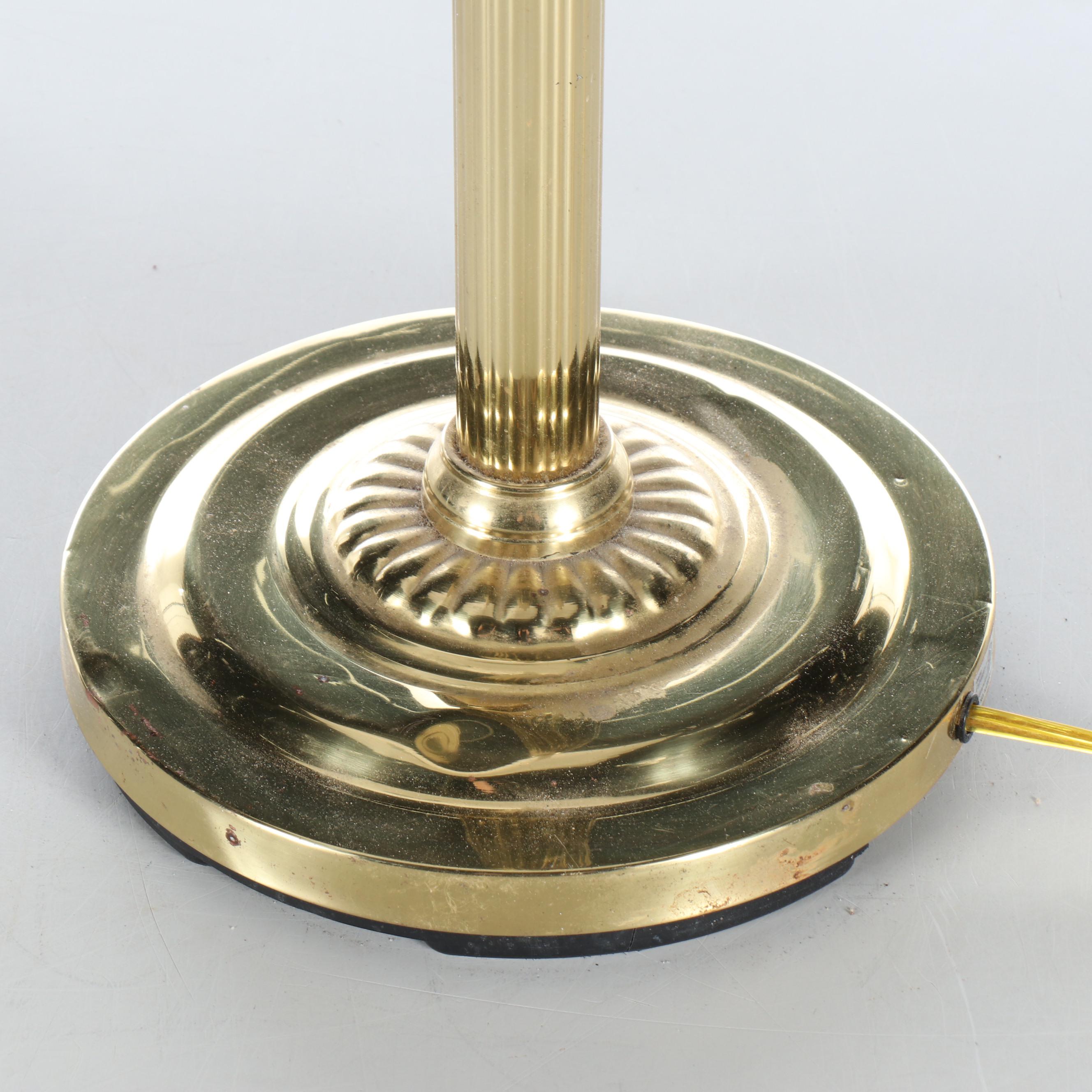 Mid Century Modern Style Brass Pharmacy Floor Lamp, 2002
