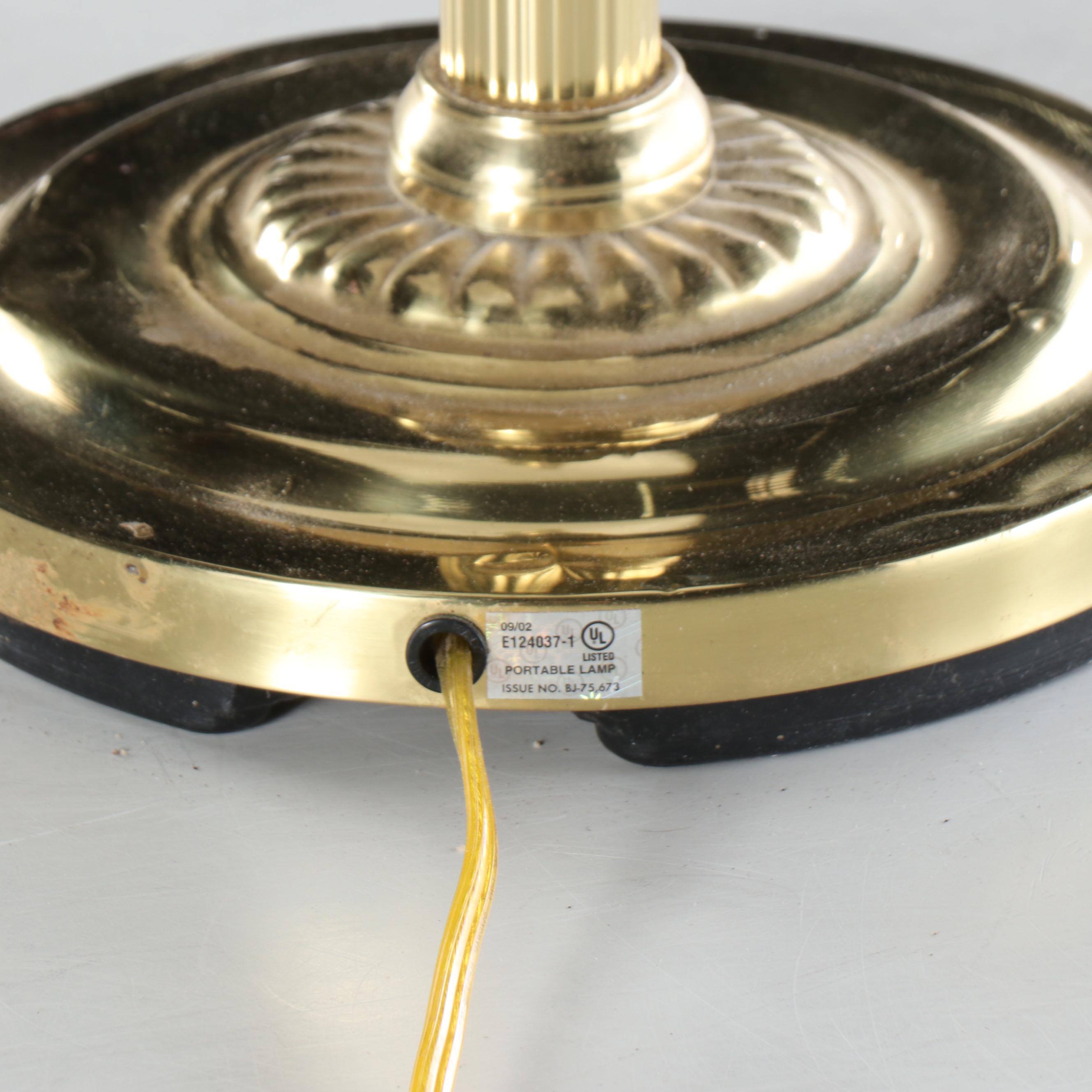 Mid Century Modern Style Brass Pharmacy Floor Lamp, 2002