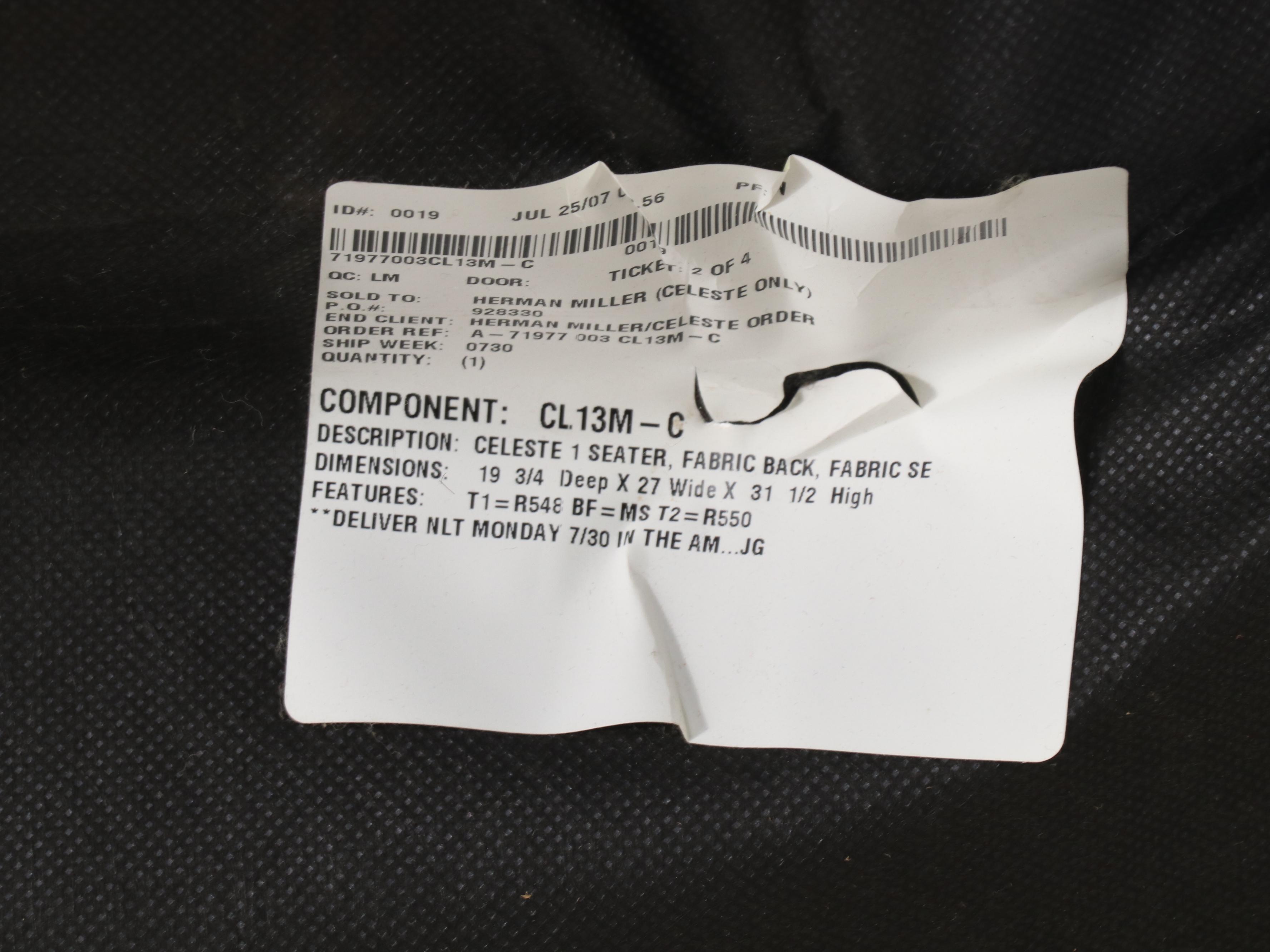 Pair of Herman Miller "Celeste" Armchairs, Early 21st Century