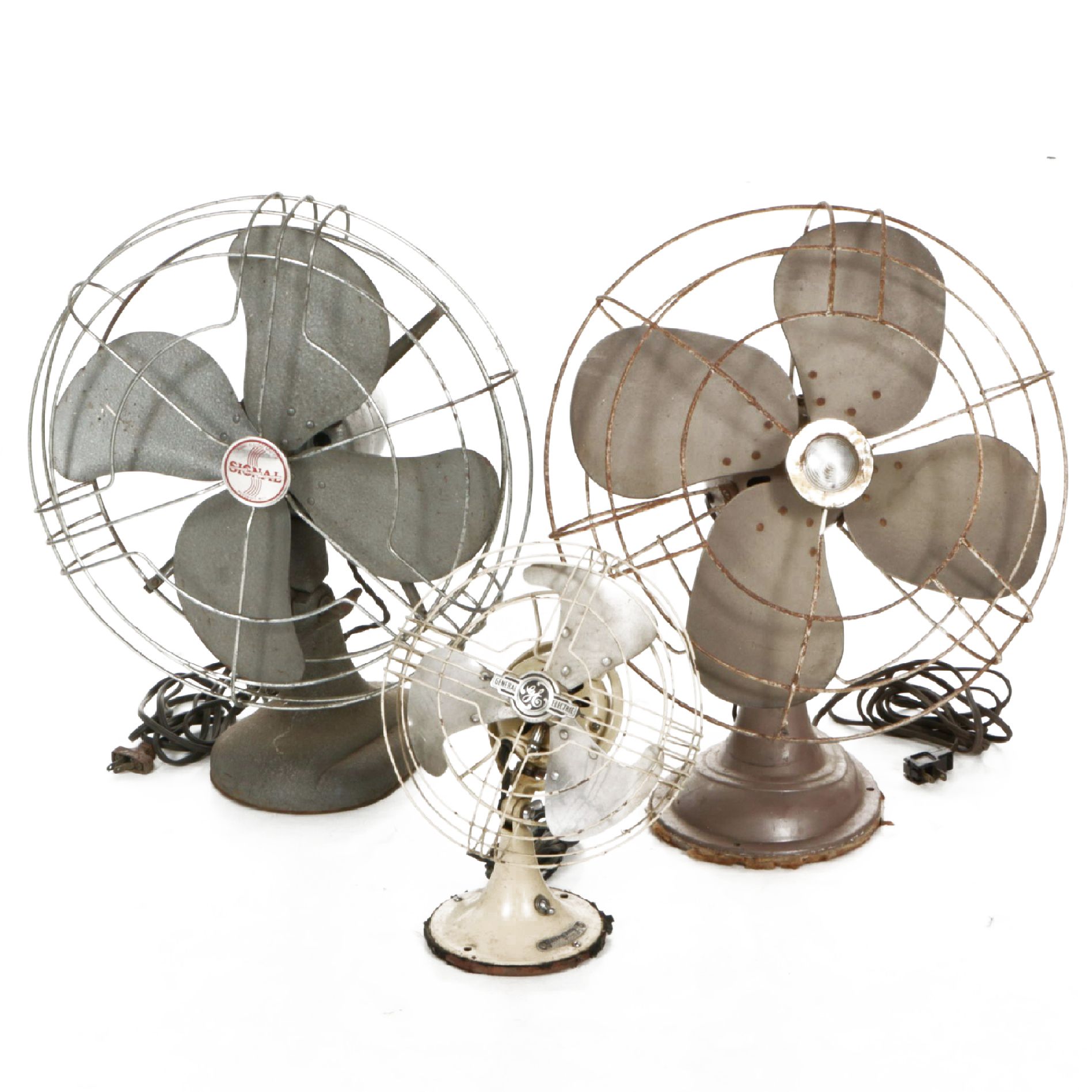 General Electric, Westinghouse, and Signal Ocillating Fans, Mid-20th Century