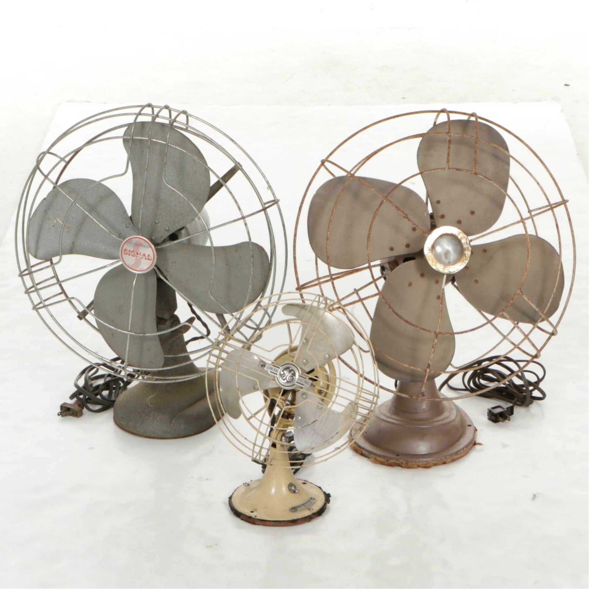 General Electric, Westinghouse, and Signal Ocillating Fans, Mid-20th Century