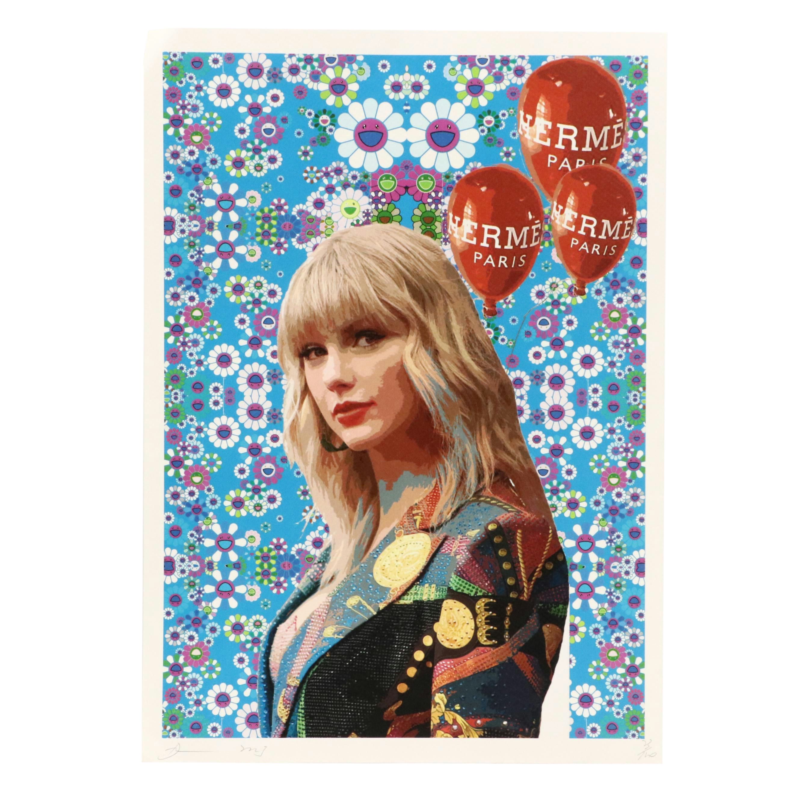 Death NYC Pop Art Graphic Print Featuring Taylor Swift x Murakami, 2023