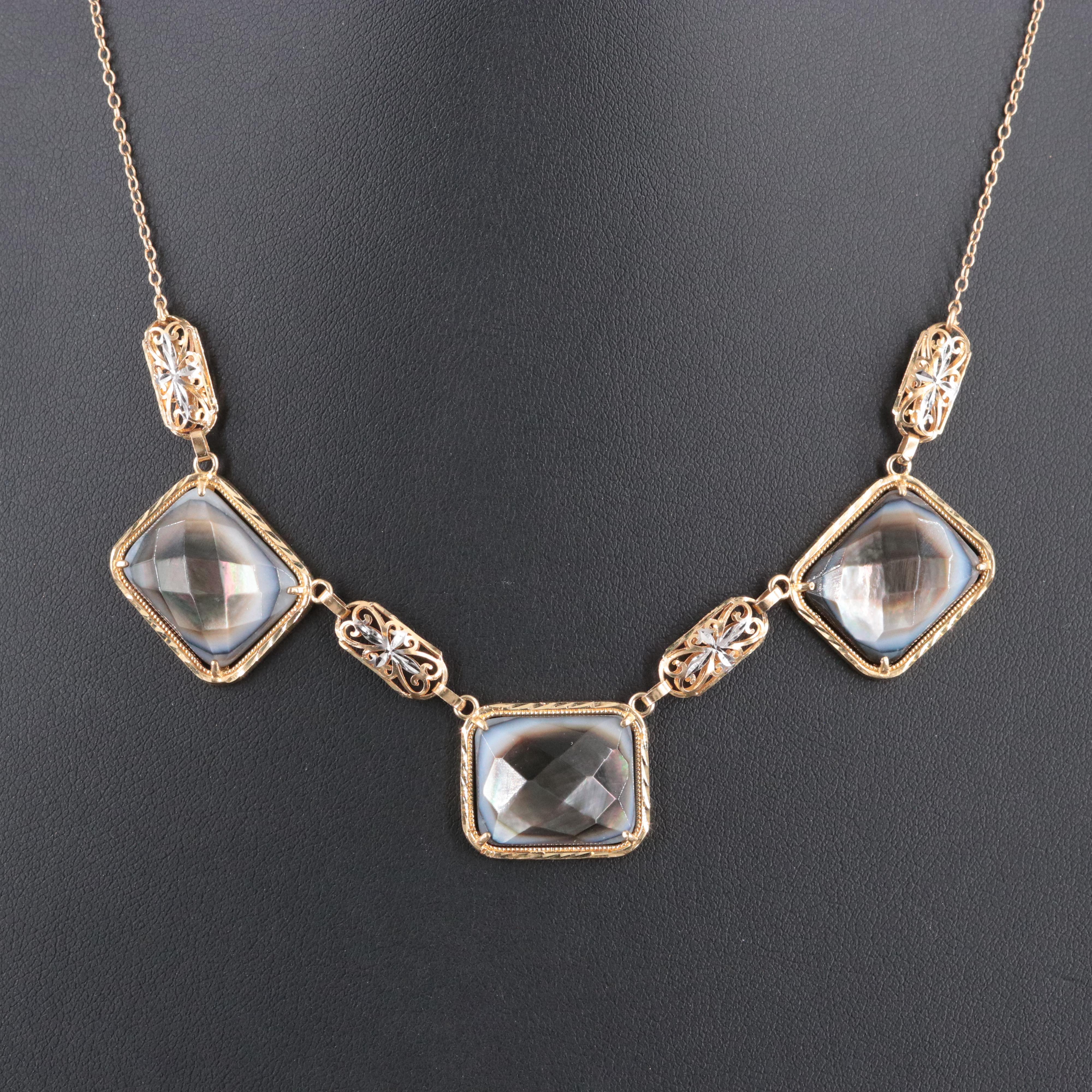 14K Mother-of-Pearl Necklace