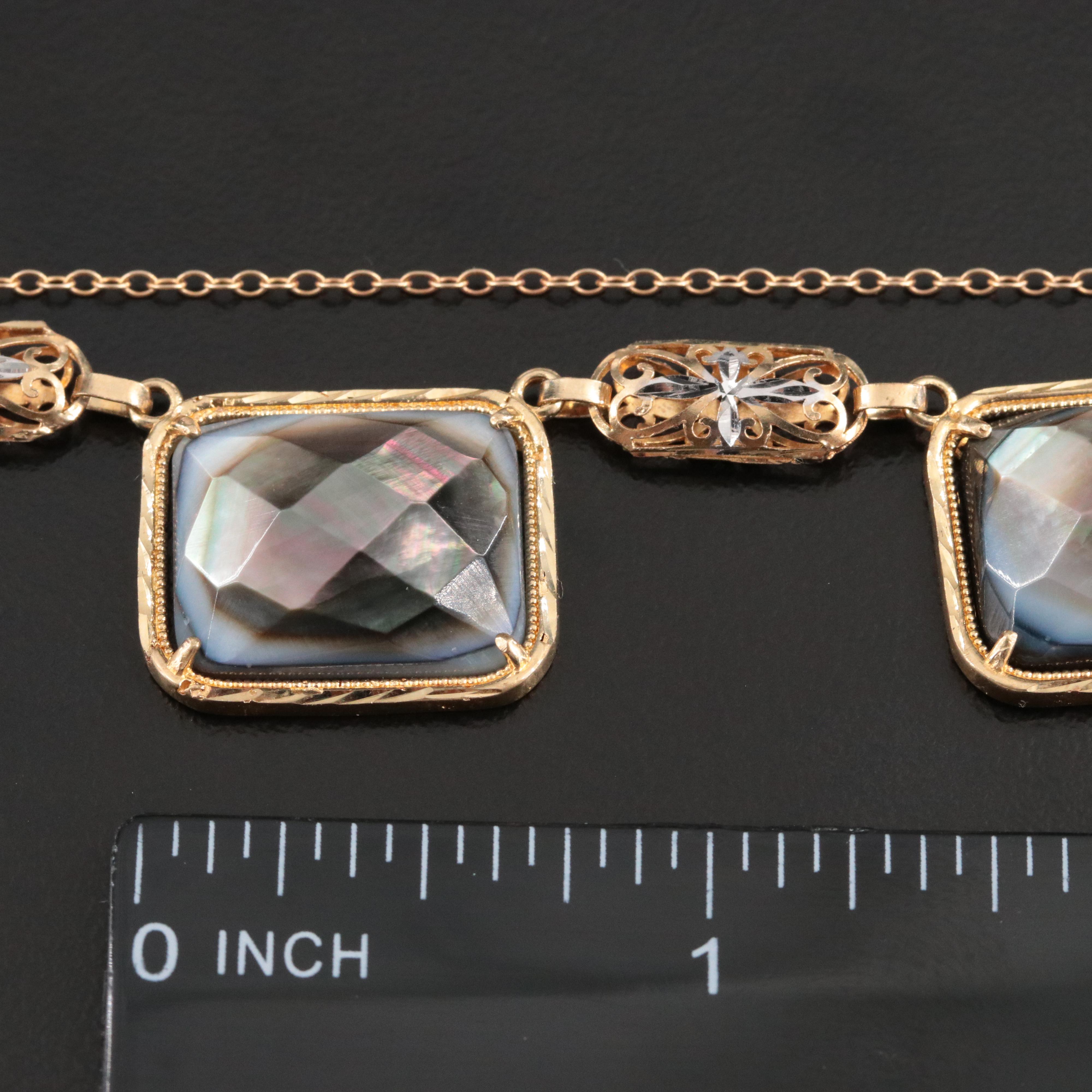 14K Mother-of-Pearl Necklace