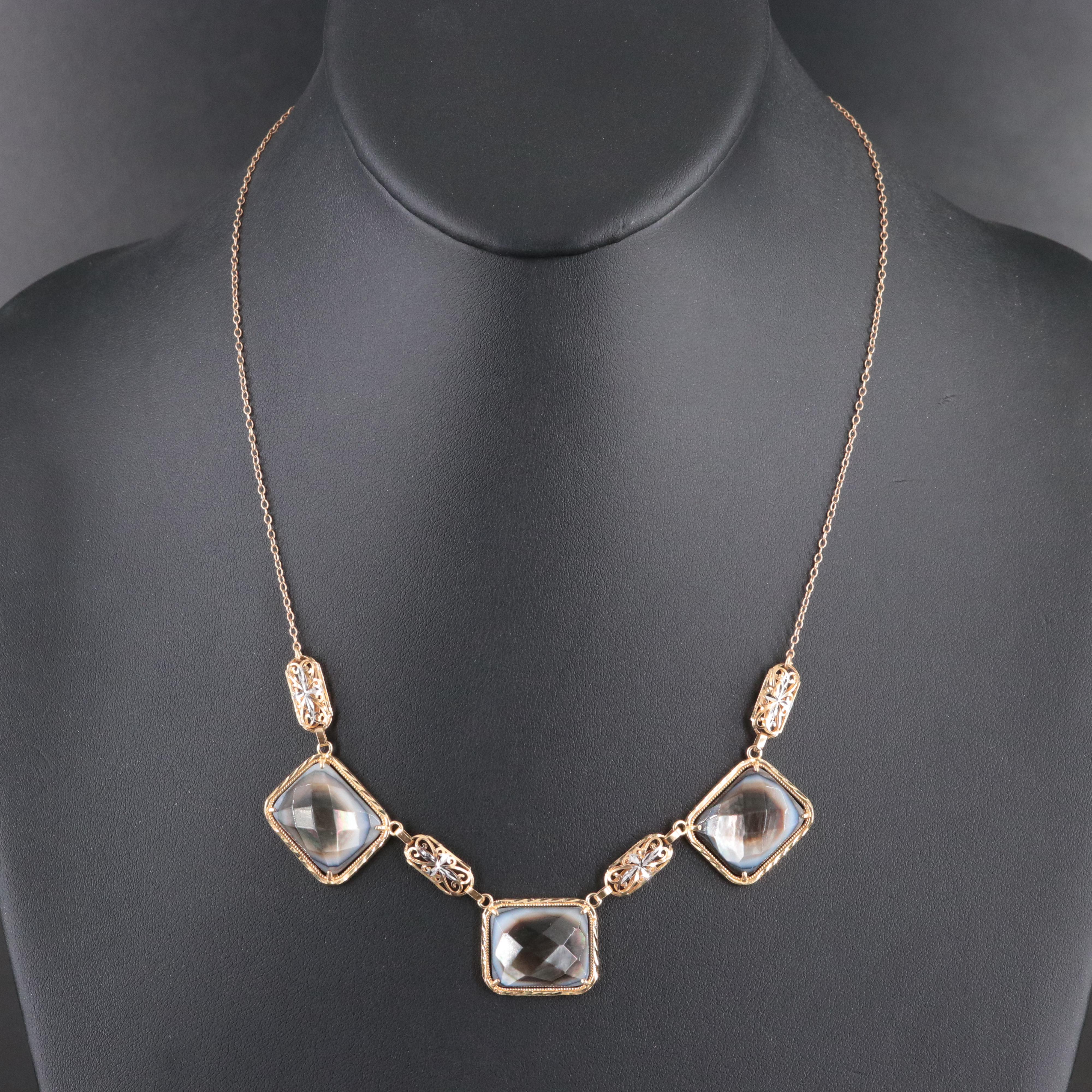 14K Mother-of-Pearl Necklace