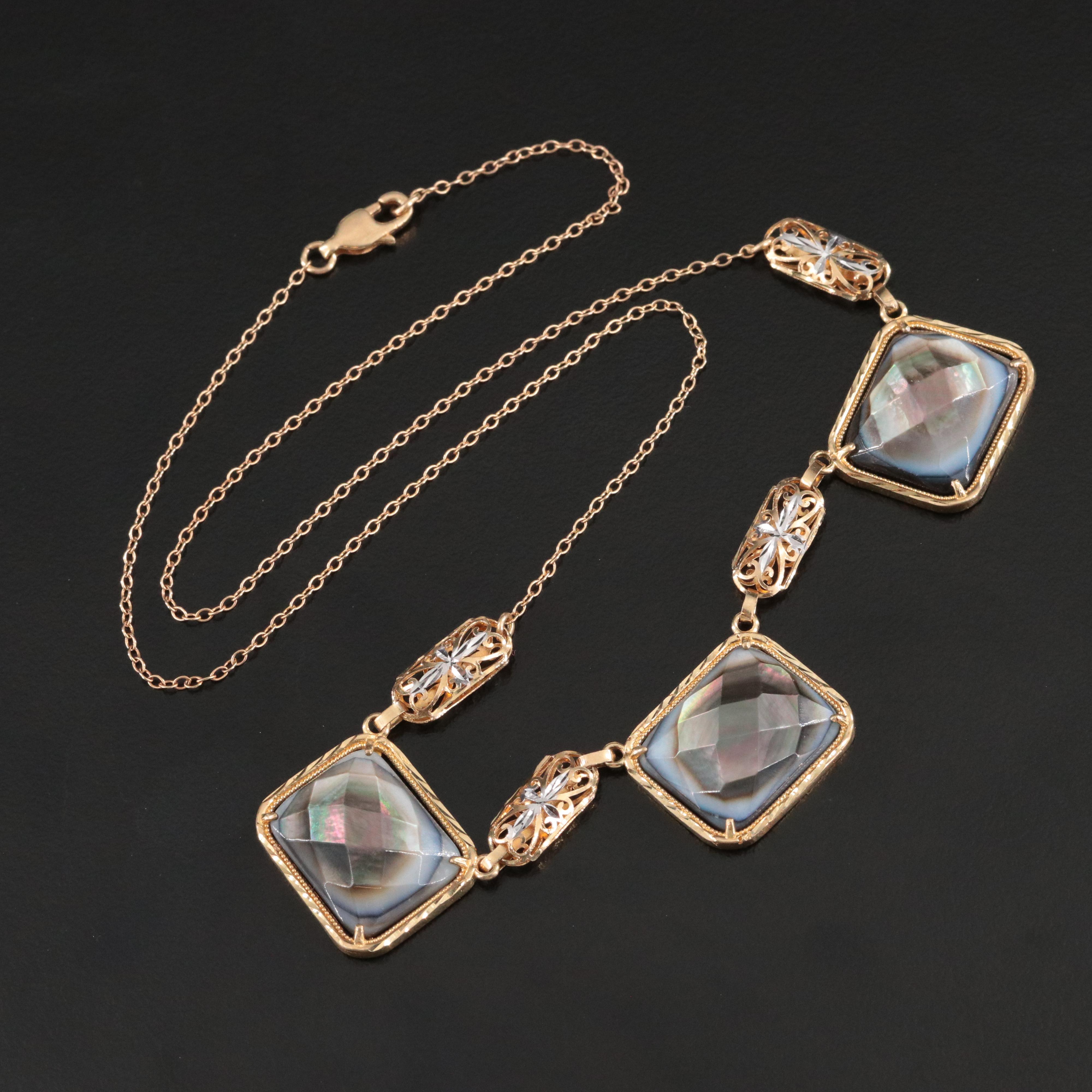 14K Mother-of-Pearl Necklace