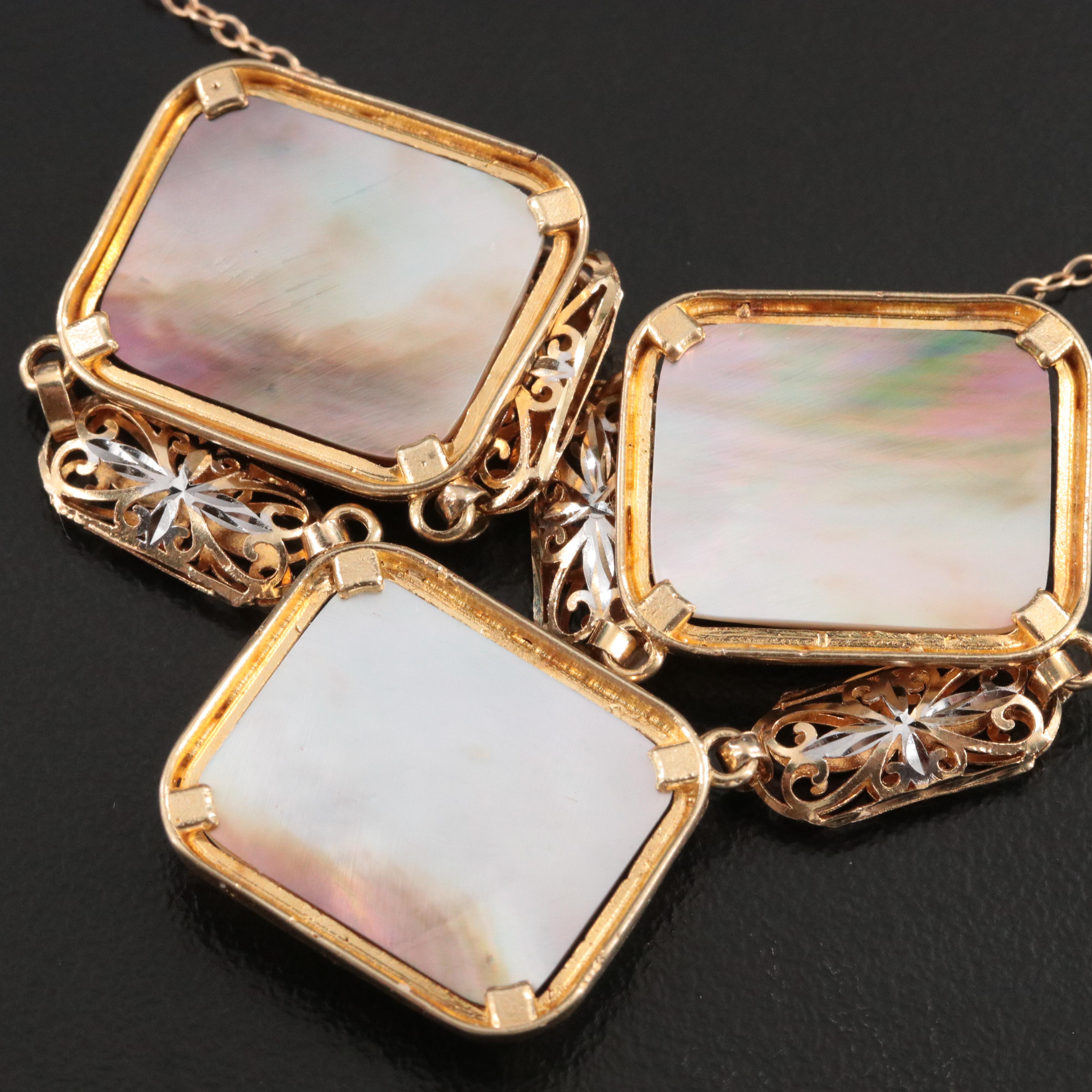 14K Mother-of-Pearl Necklace