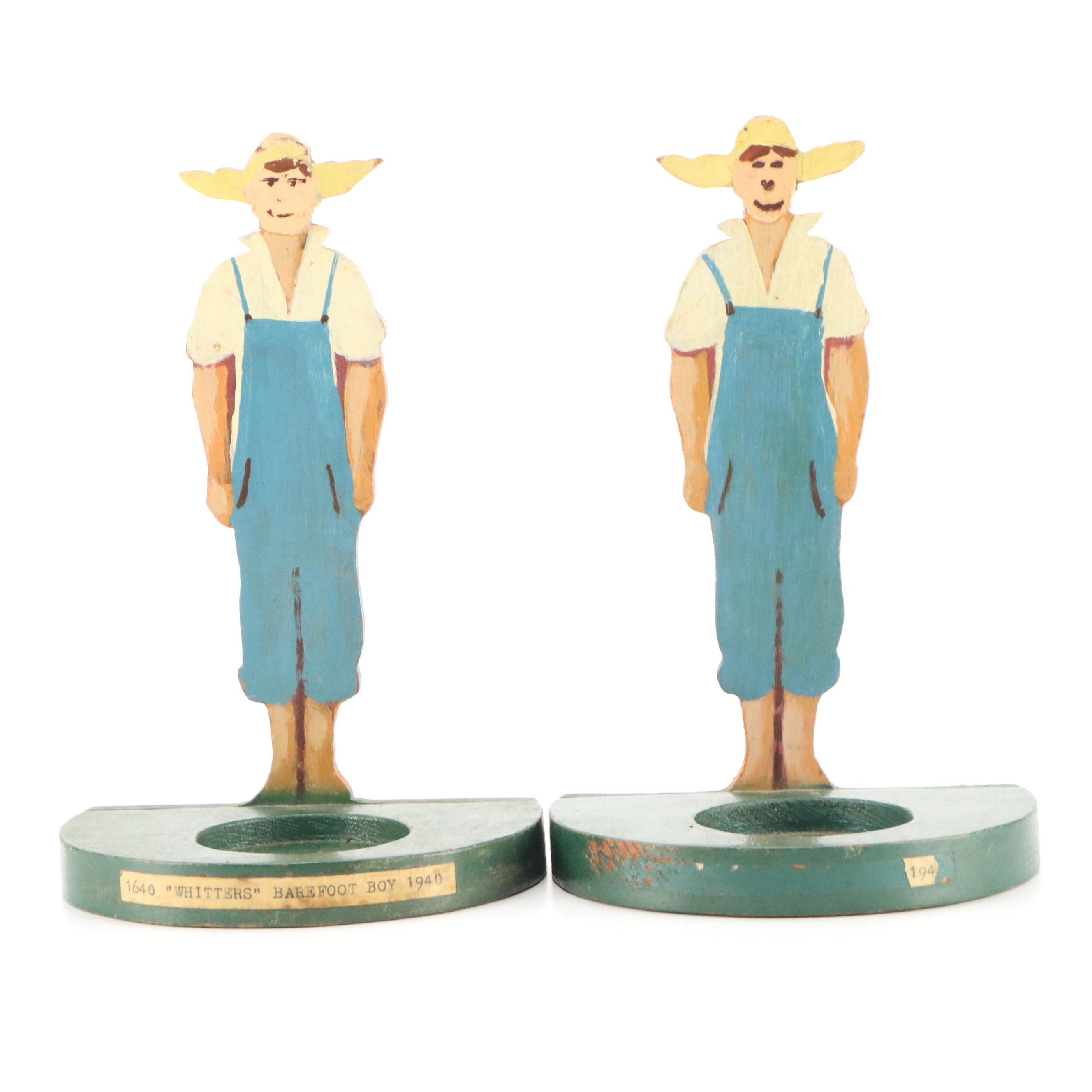 Spicanspan Store Paper Roll Dispenser with Barefoot Boy Candleholders