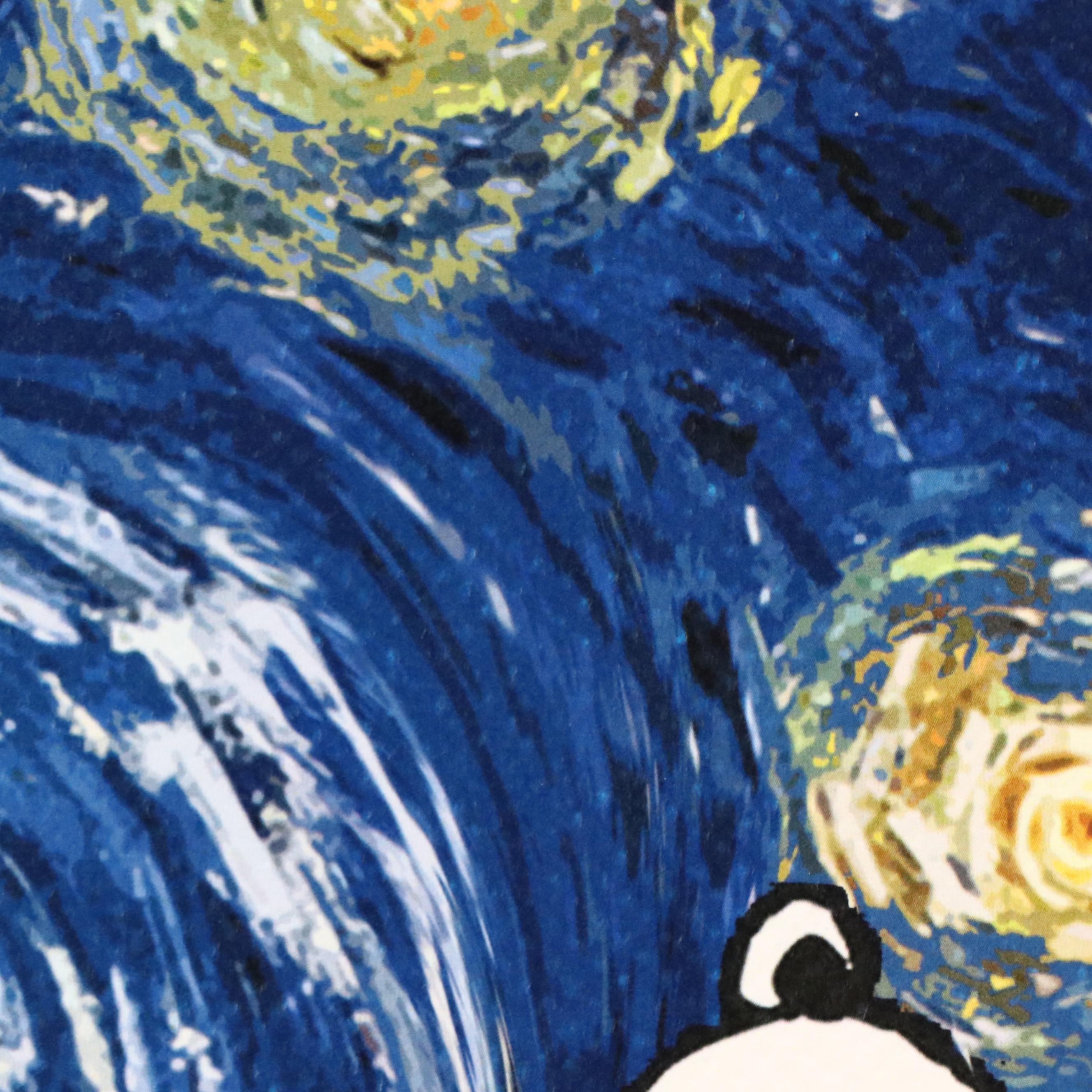 Death NYC Pop Art Graphic Print Homage Chanel x Snoopy x Van Gogh, 2023