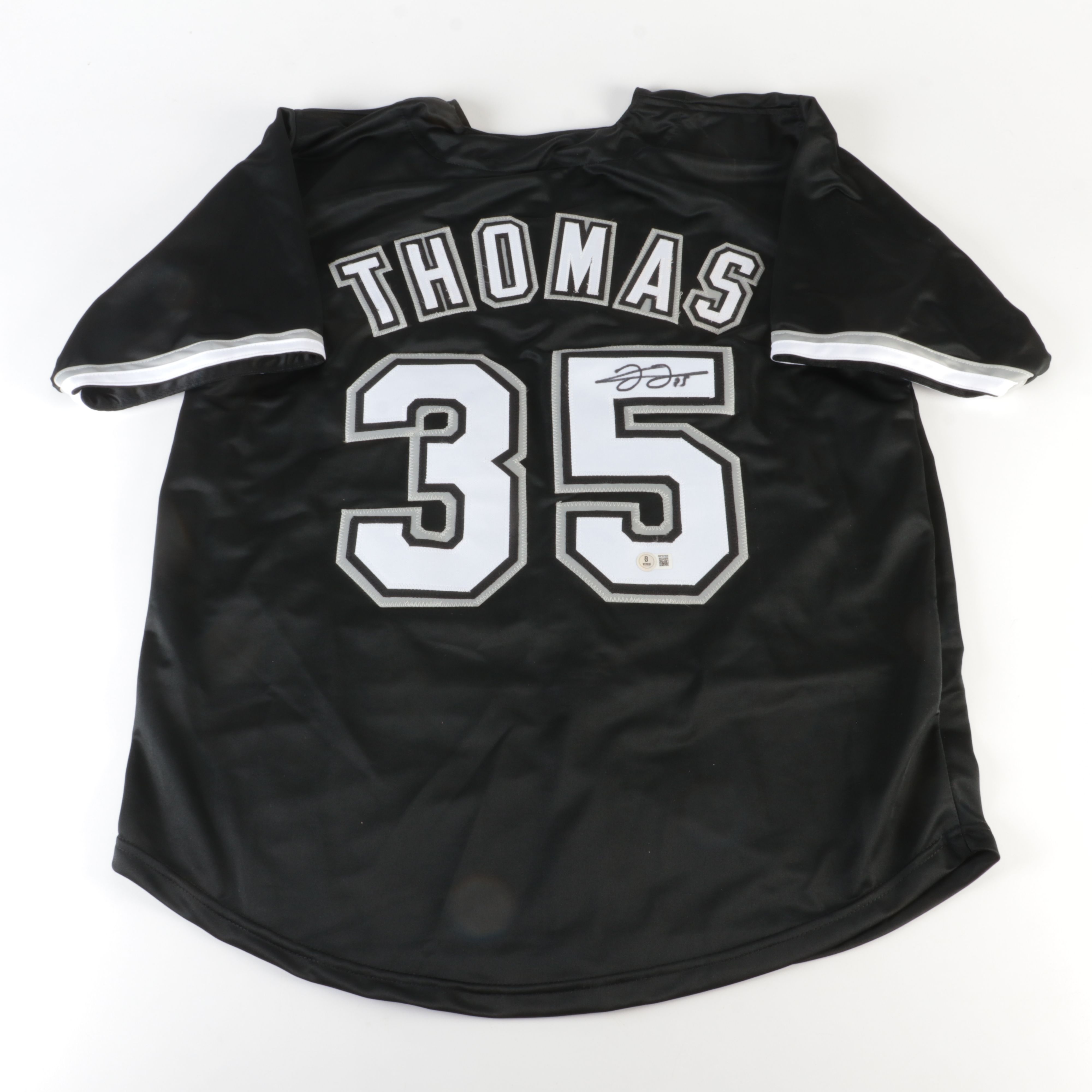 Frank Thomas Signed Chicago White Sox Baseball Jersey, Beckett