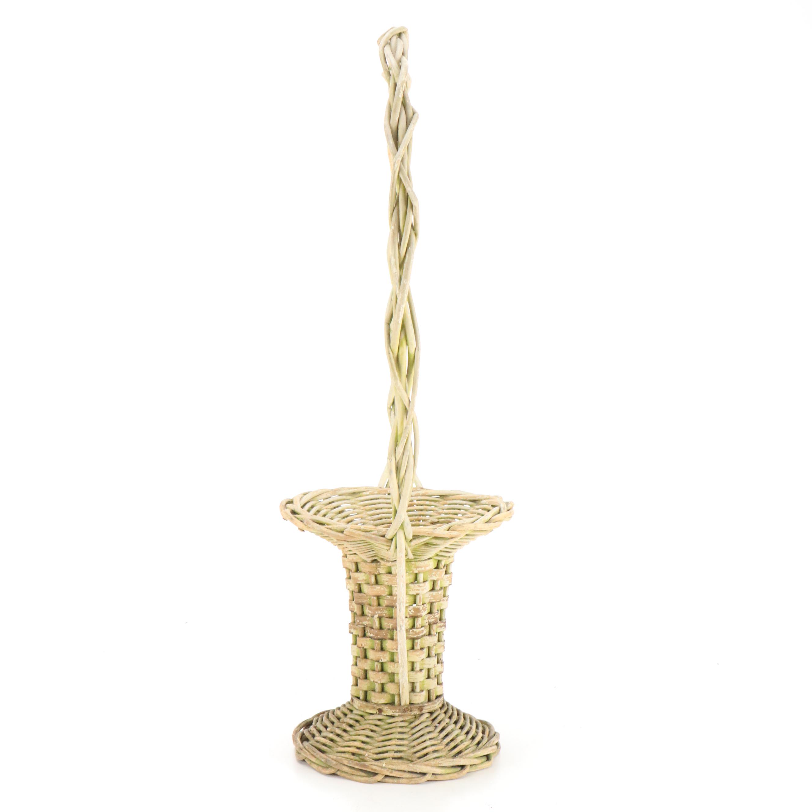 French WWI Era Metal Canteen with Native American Leather Doll and Other Décor