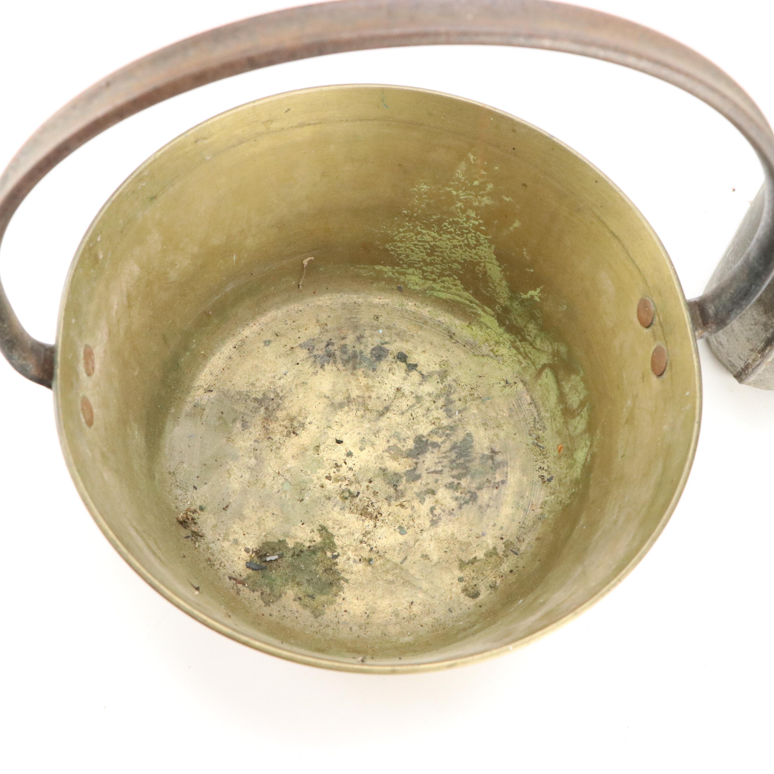 French WWI Era Metal Canteen with Native American Leather Doll and Other Décor