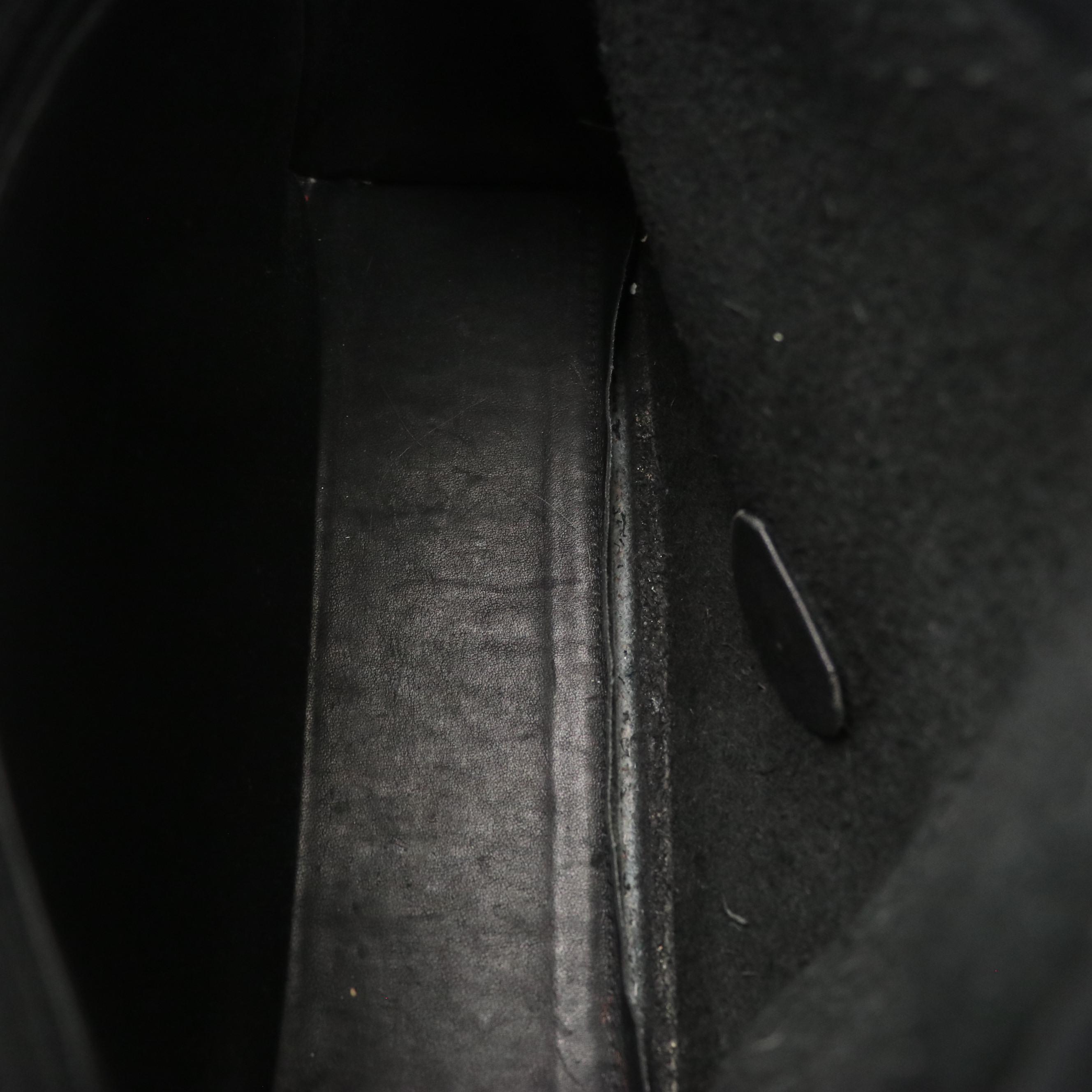 Coach Vintage Black Leather Aero Flap Shoulder Bag