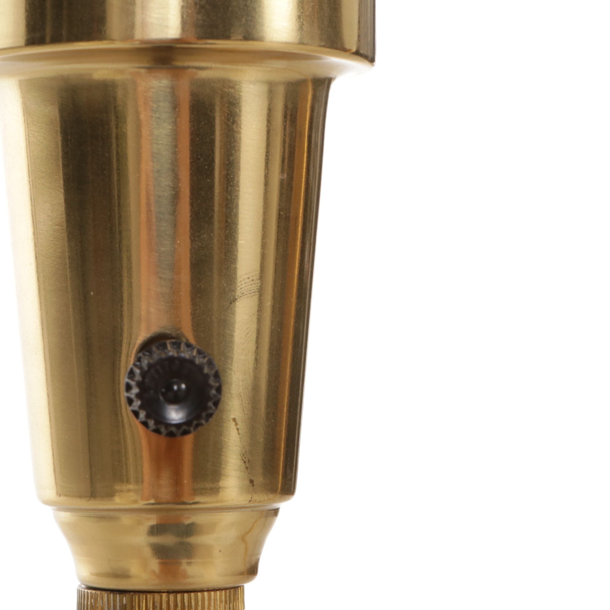 Stiffel Style Brass and Enamel Torchiere Table Lamps, Vintage