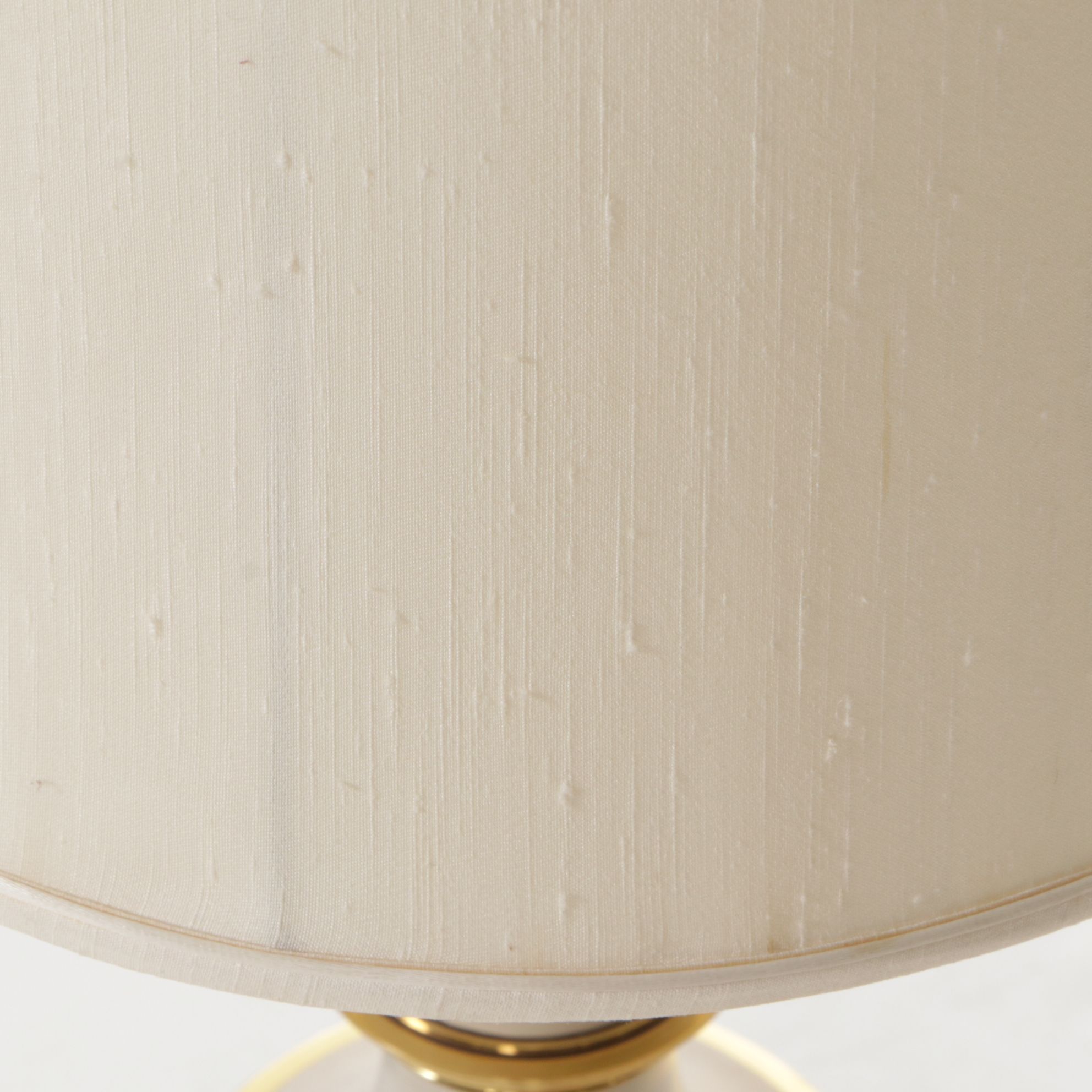 Stiffel Style Brass and Enamel Torchiere Table Lamps, Vintage